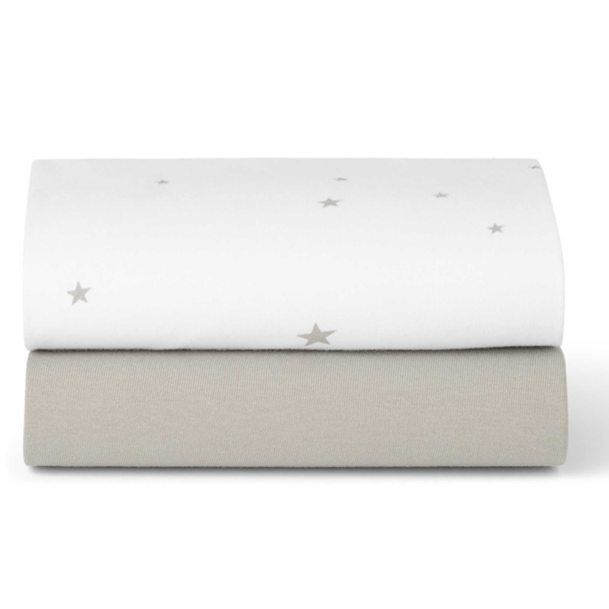 SnuzPod cot sheets SnüzPod Fitted Crib Sheets 2pk - White Star BD028BQ