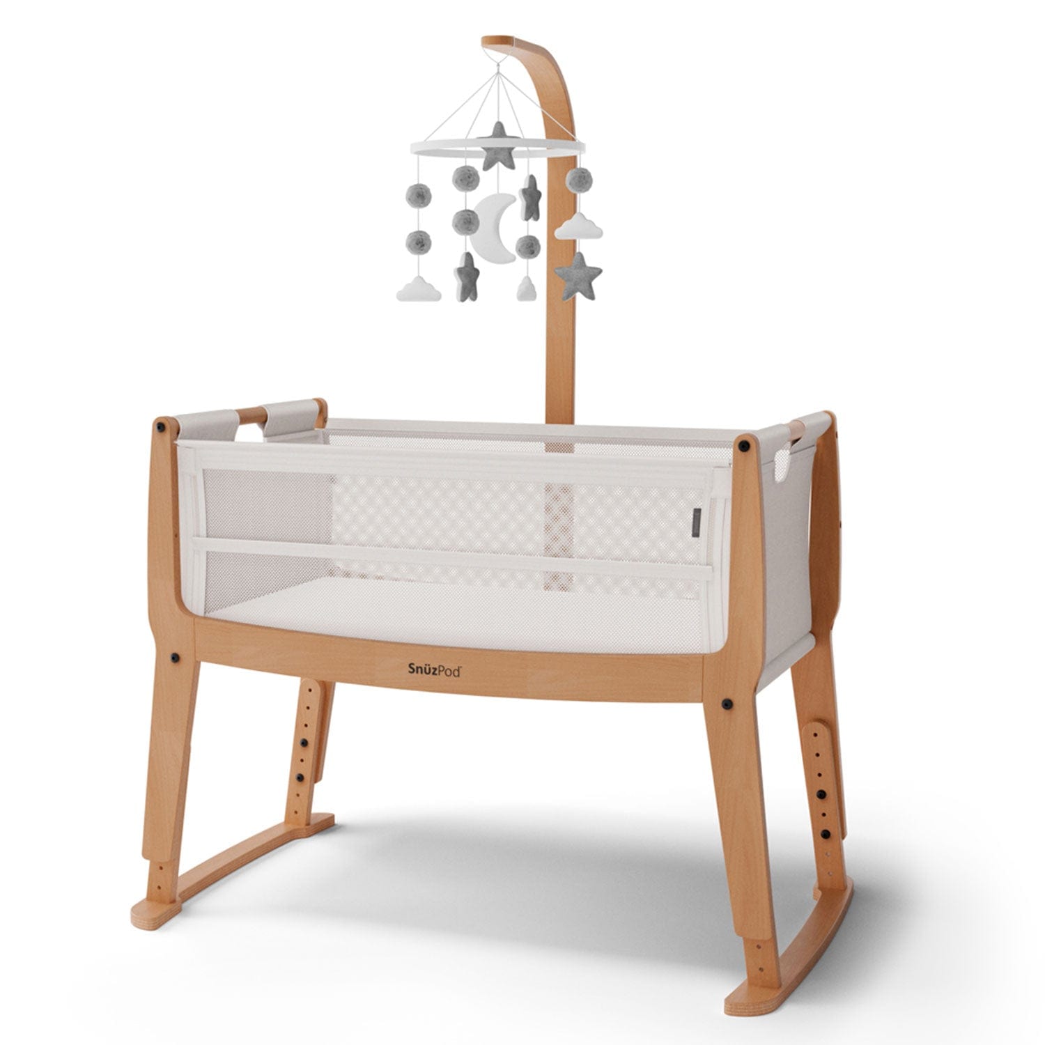 SnuzPod cribs SnuzPod4 Studio Bedside Crib  - Stockholm Natural FN032C