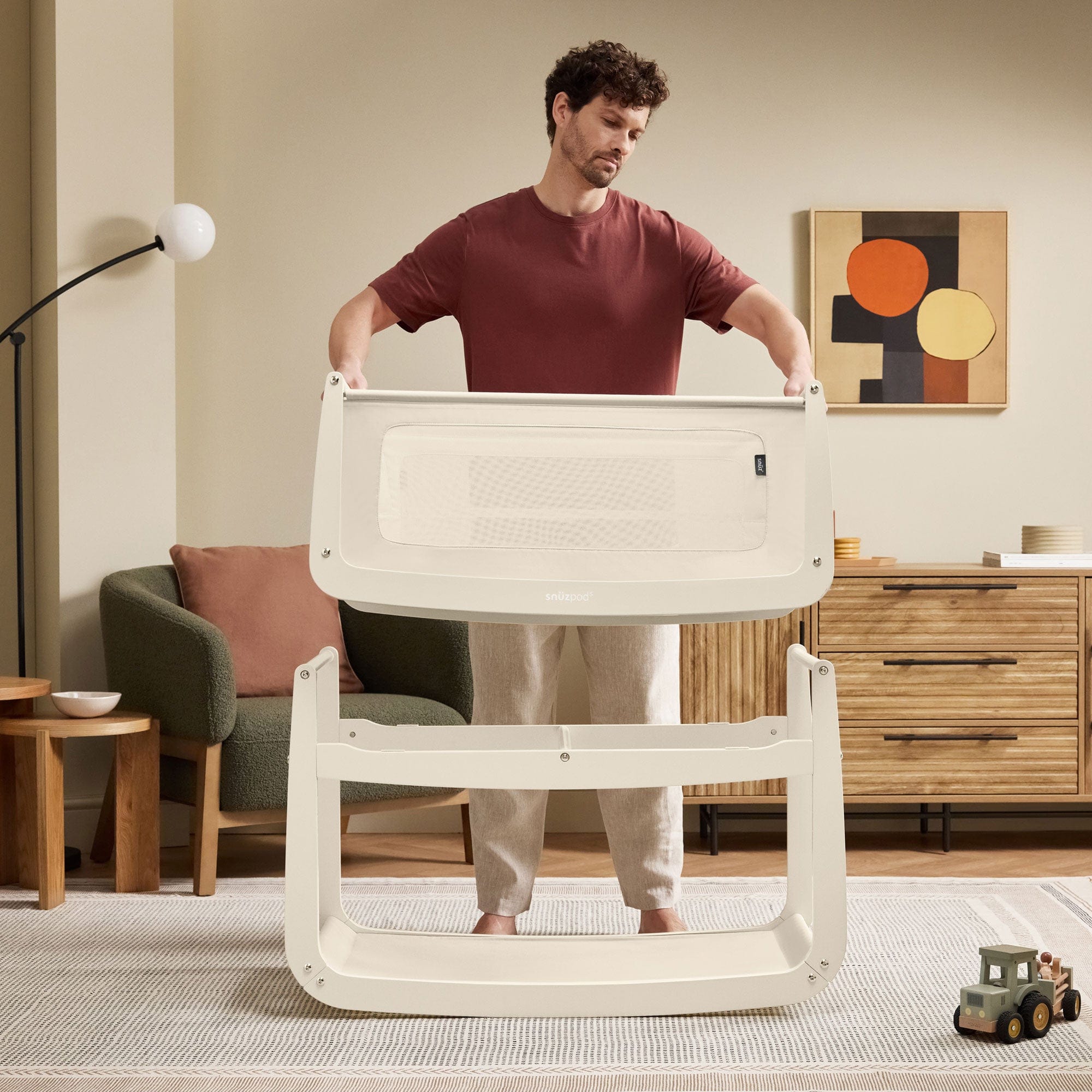 SnuzPod cribs SnüzPod 5 Bedside Crib - Cashmere