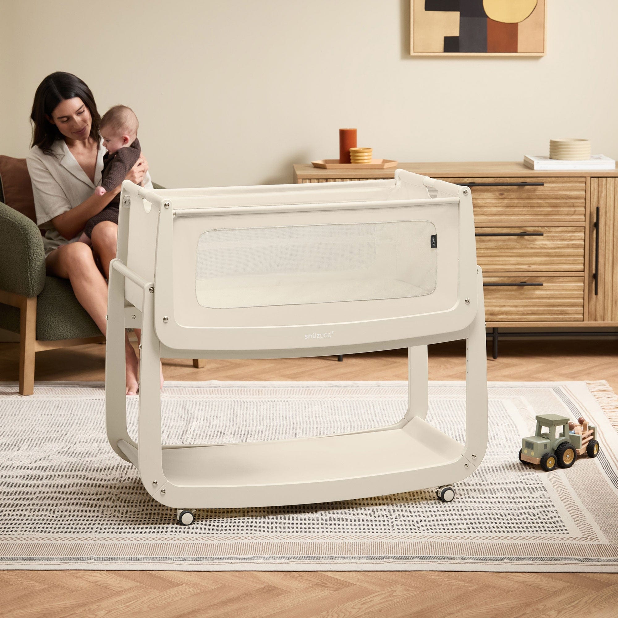 SnuzPod cribs SnüzPod 5 Bedside Crib - Cashmere