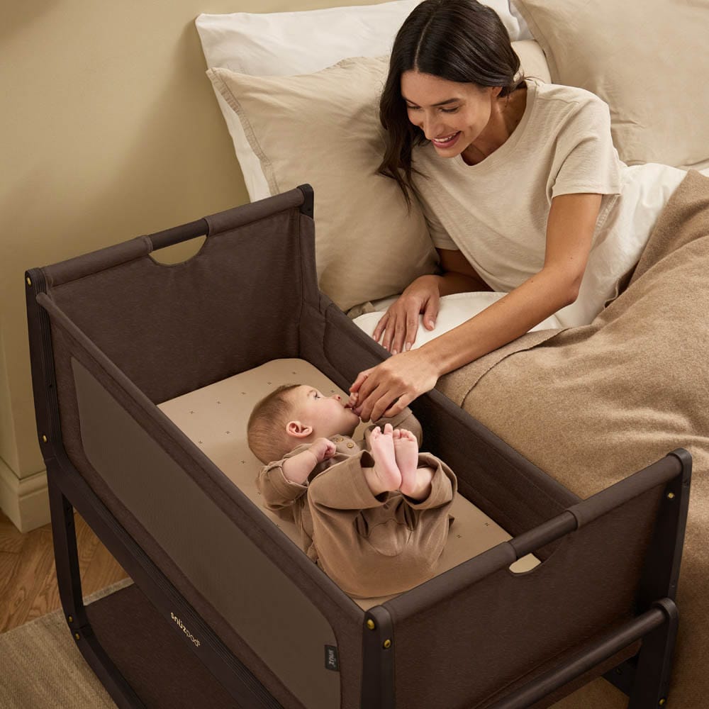 SnuzPod cribs SnüzPod 5 Bedside Crib - Chocolate