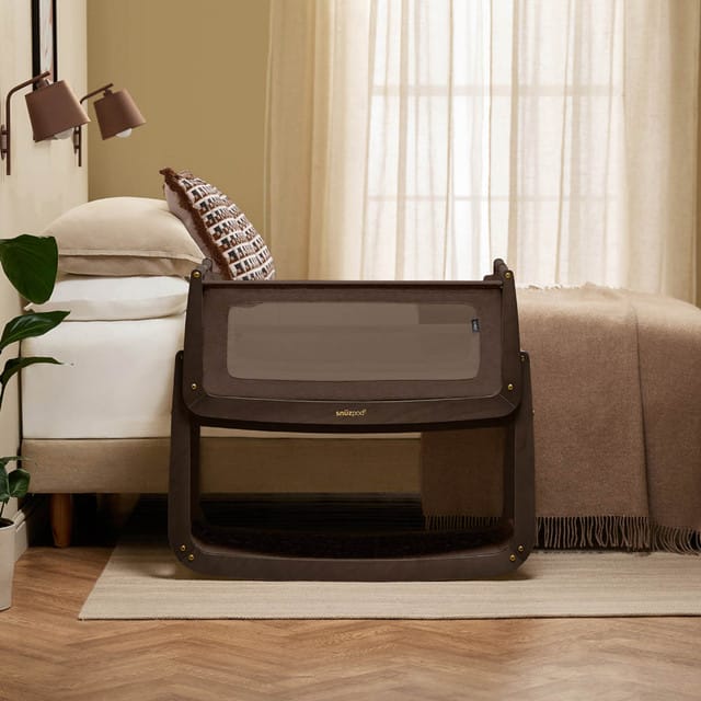 SnuzPod cribs SnüzPod 5 Bedside Crib - Chocolate