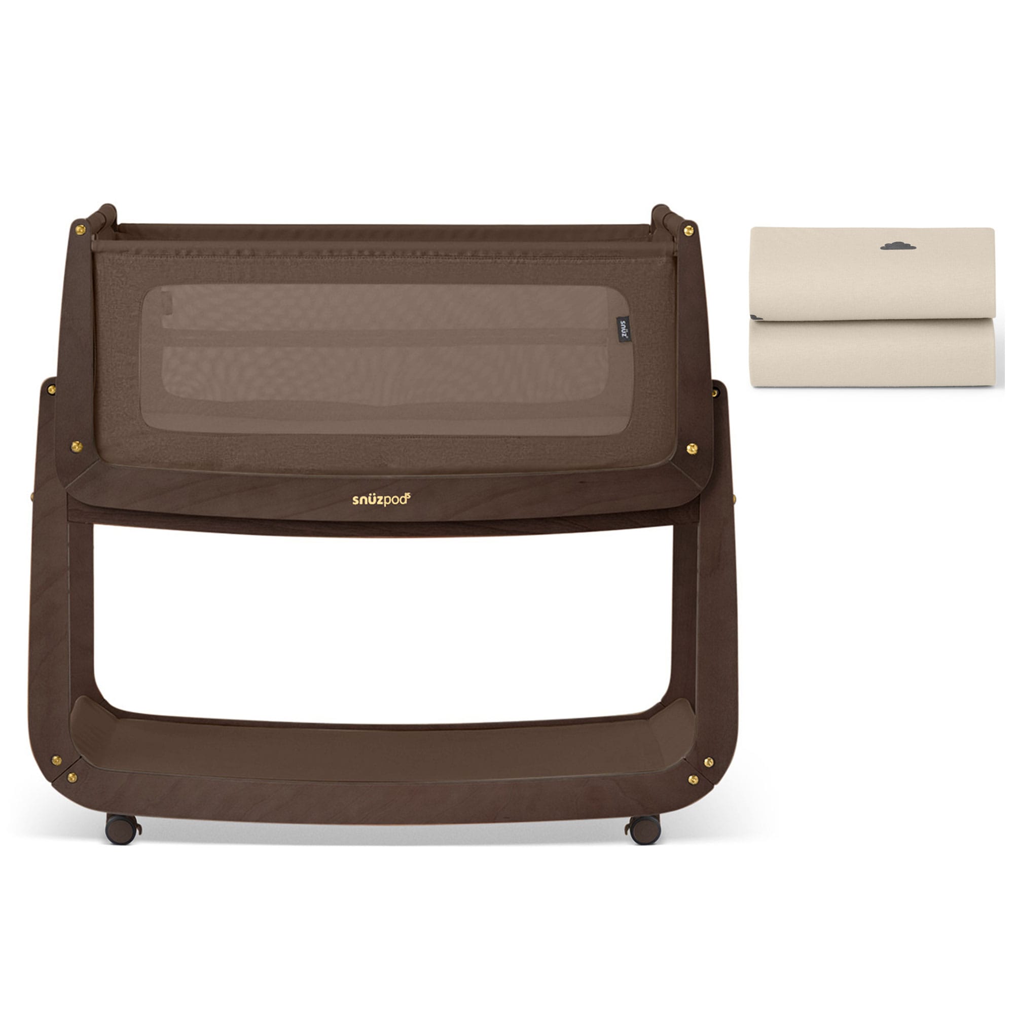 SnuzPod cribs SnüzPod 5 Bedside Crib - Chocolate FN050K-2
