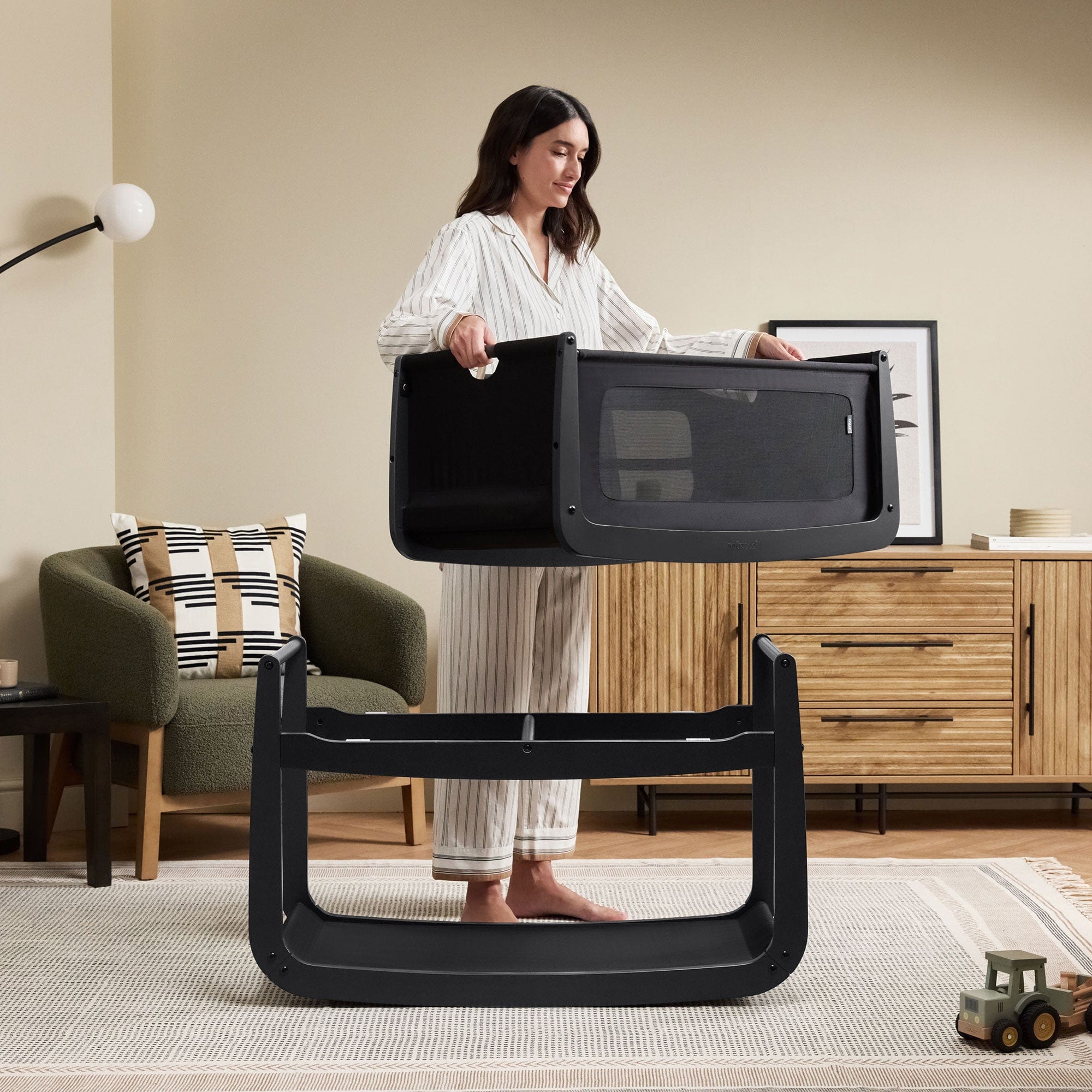 SnuzPod cribs SnüzPod 5 Bedside Crib - Graphite