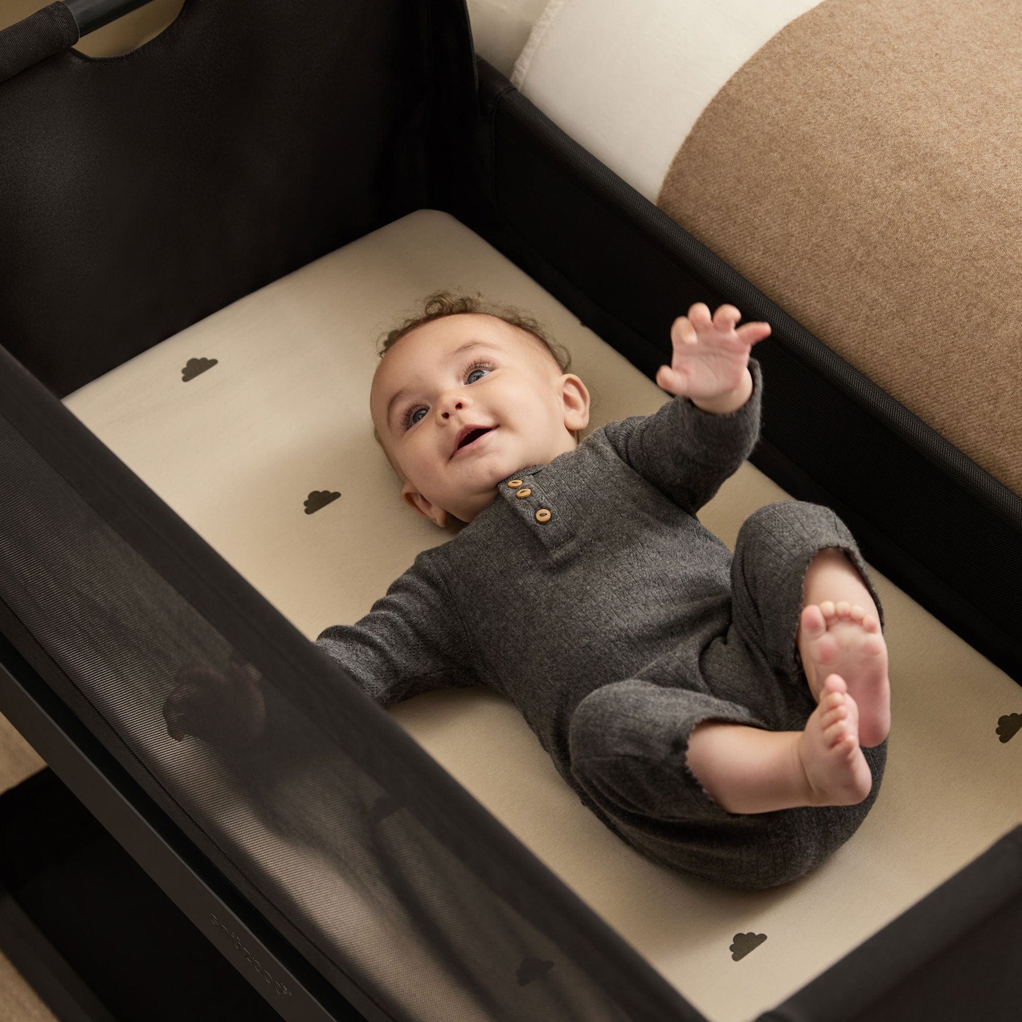SnuzPod cribs SnüzPod 5 Bedside Crib - Graphite