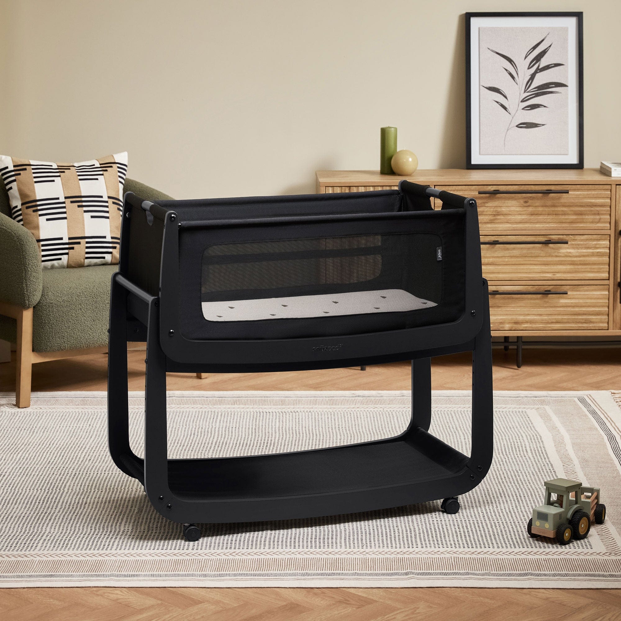 SnuzPod cribs SnüzPod 5 Bedside Crib - Graphite
