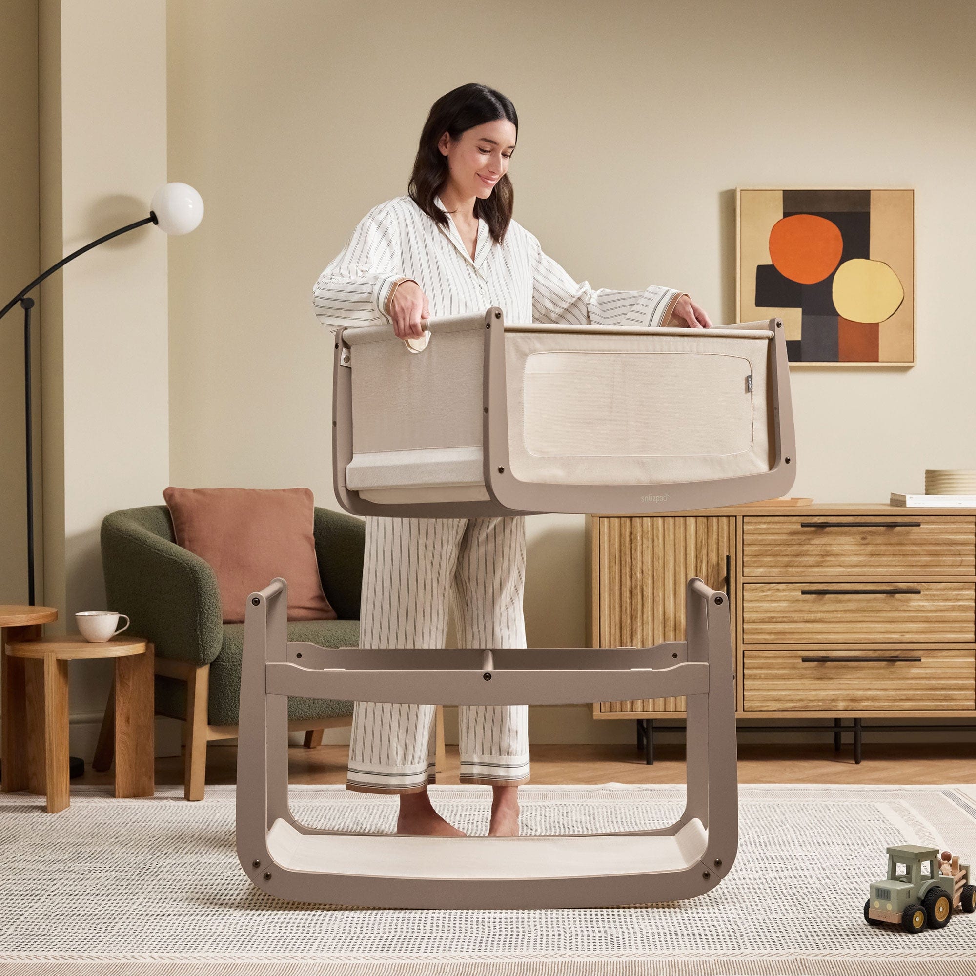 SnuzPod cribs SnüzPod 5 Bedside Crib - Mocha