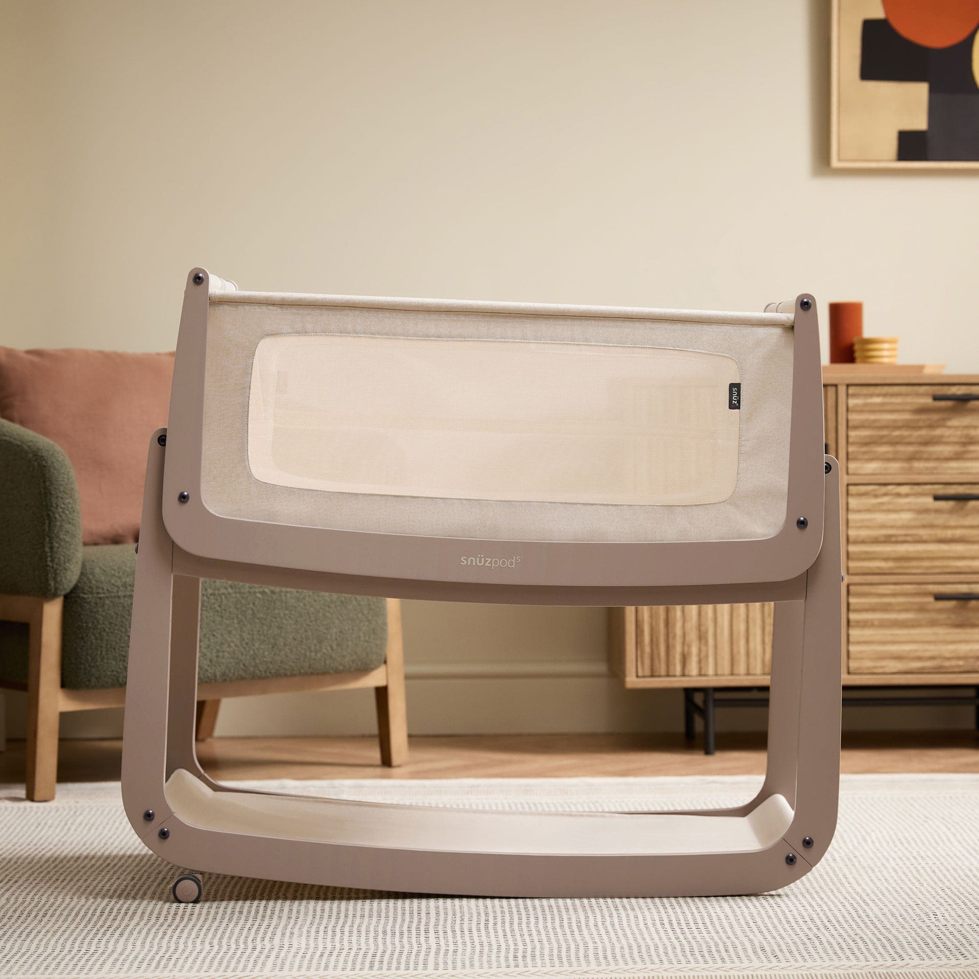 SnuzPod cribs SnüzPod 5 Bedside Crib - Mocha