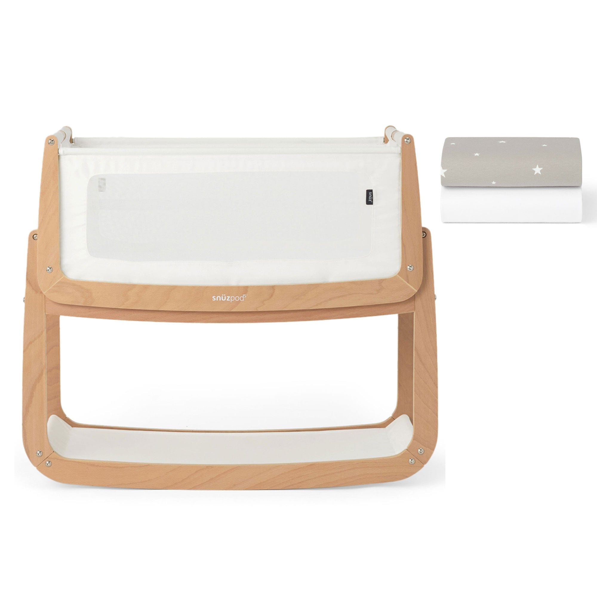 SnuzPod cribs SnüzPod 5 Bedside Crib - Natural FN050C-02