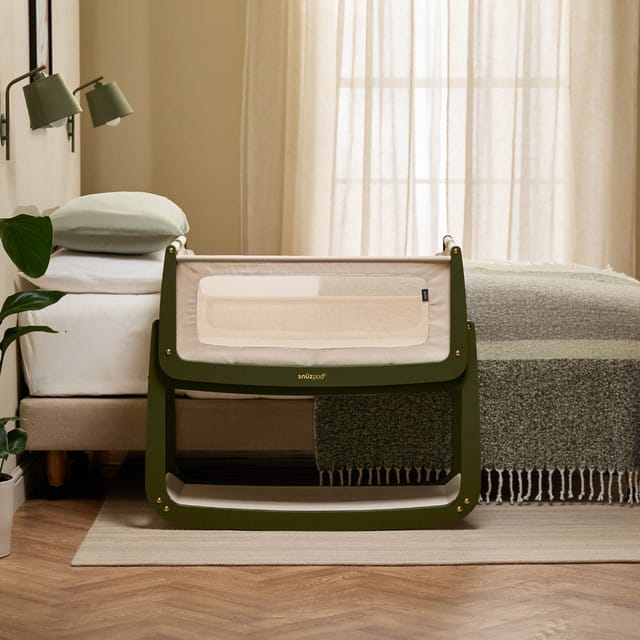 SnuzPod cribs SnüzPod 5 Bedside Crib - Olive
