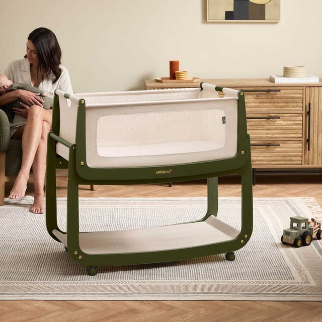SnuzPod cribs SnüzPod 5 Bedside Crib - Olive