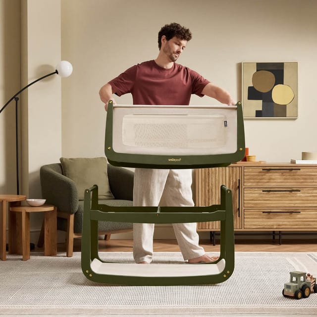 SnuzPod cribs SnüzPod 5 Bedside Crib - Olive