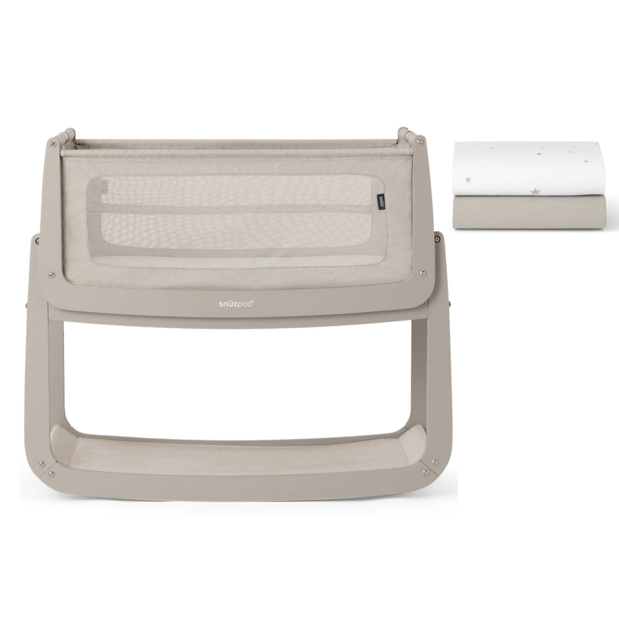 SnuzPod cribs SnüzPod 5 Bedside Crib - Pebble FN050D-01
