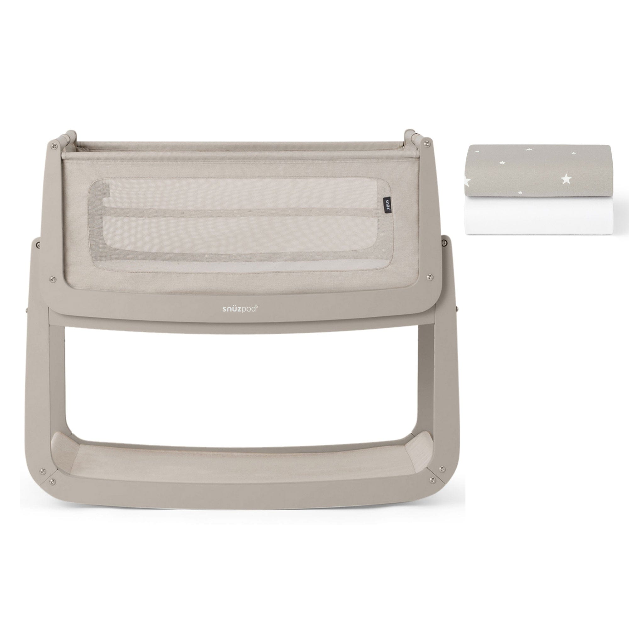 SnuzPod cribs SnüzPod 5 Bedside Crib - Pebble FN050D-02