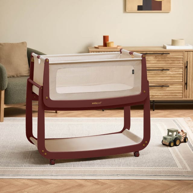 SnuzPod cribs SnüzPod 5 Bedside Crib - Rouge