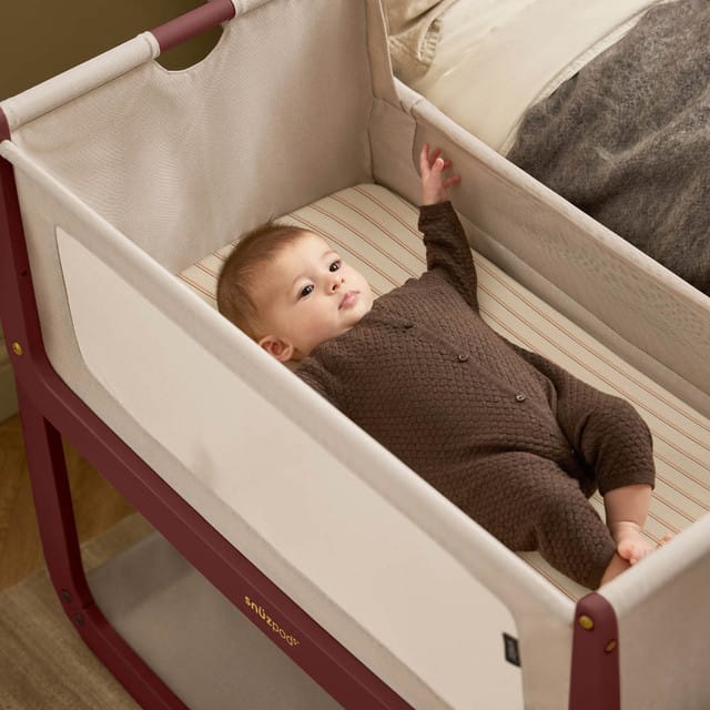 SnuzPod cribs SnüzPod 5 Bedside Crib - Rouge