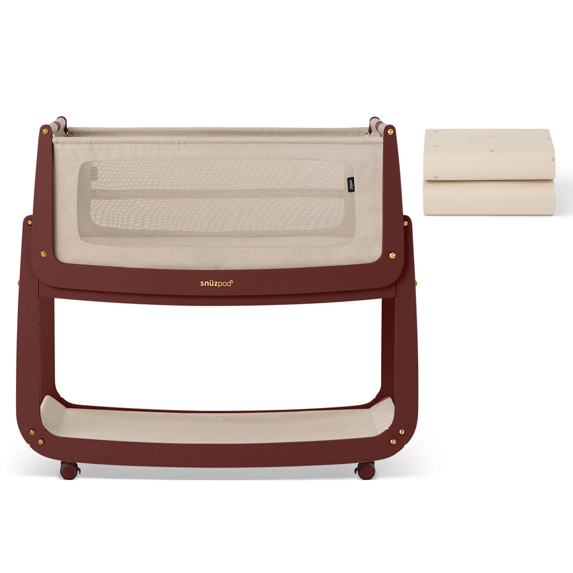 SnuzPod cribs SnüzPod 5 Bedside Crib - Rouge FN050I-1