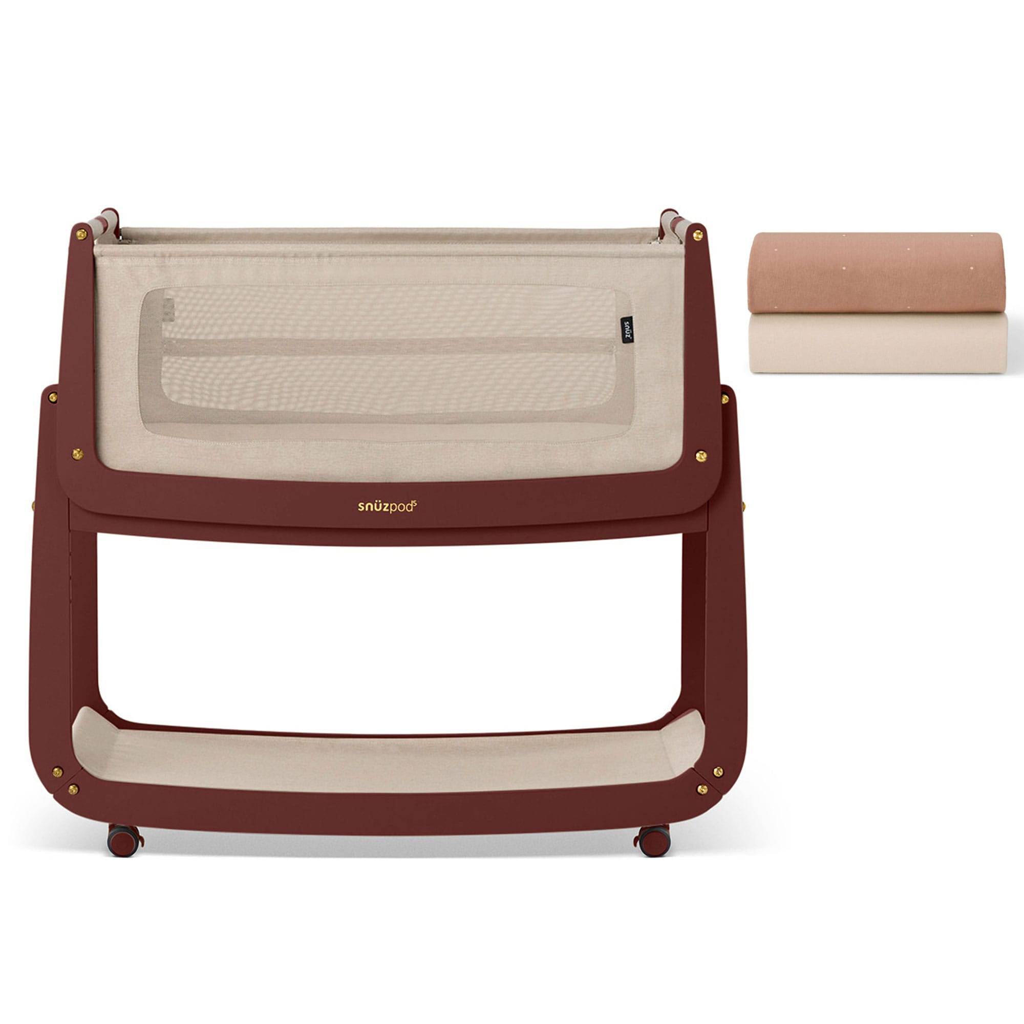 SnuzPod cribs SnüzPod 5 Bedside Crib - Rouge FN050I-2