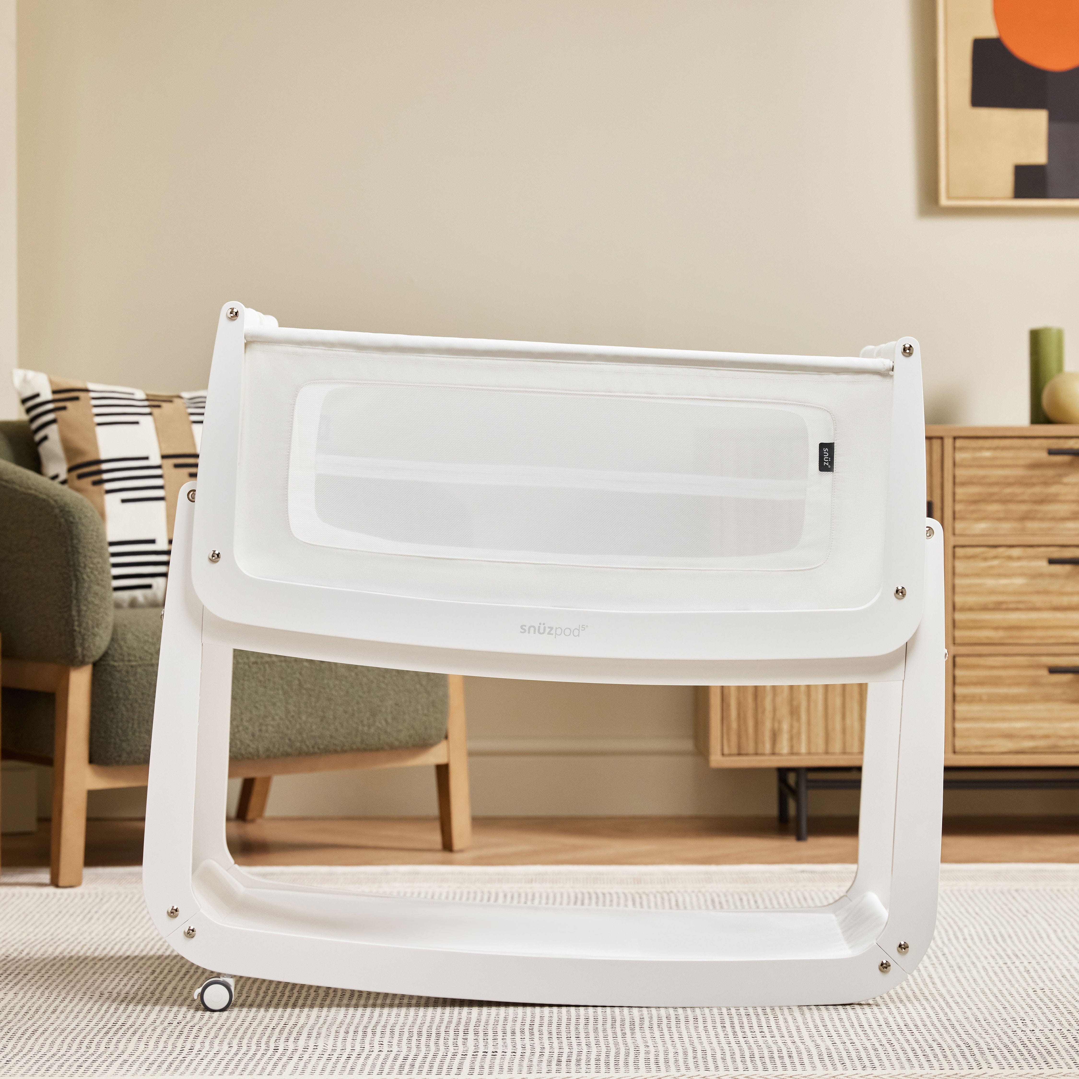SnuzPod cribs SnüzPod 5 Bedside Crib - White