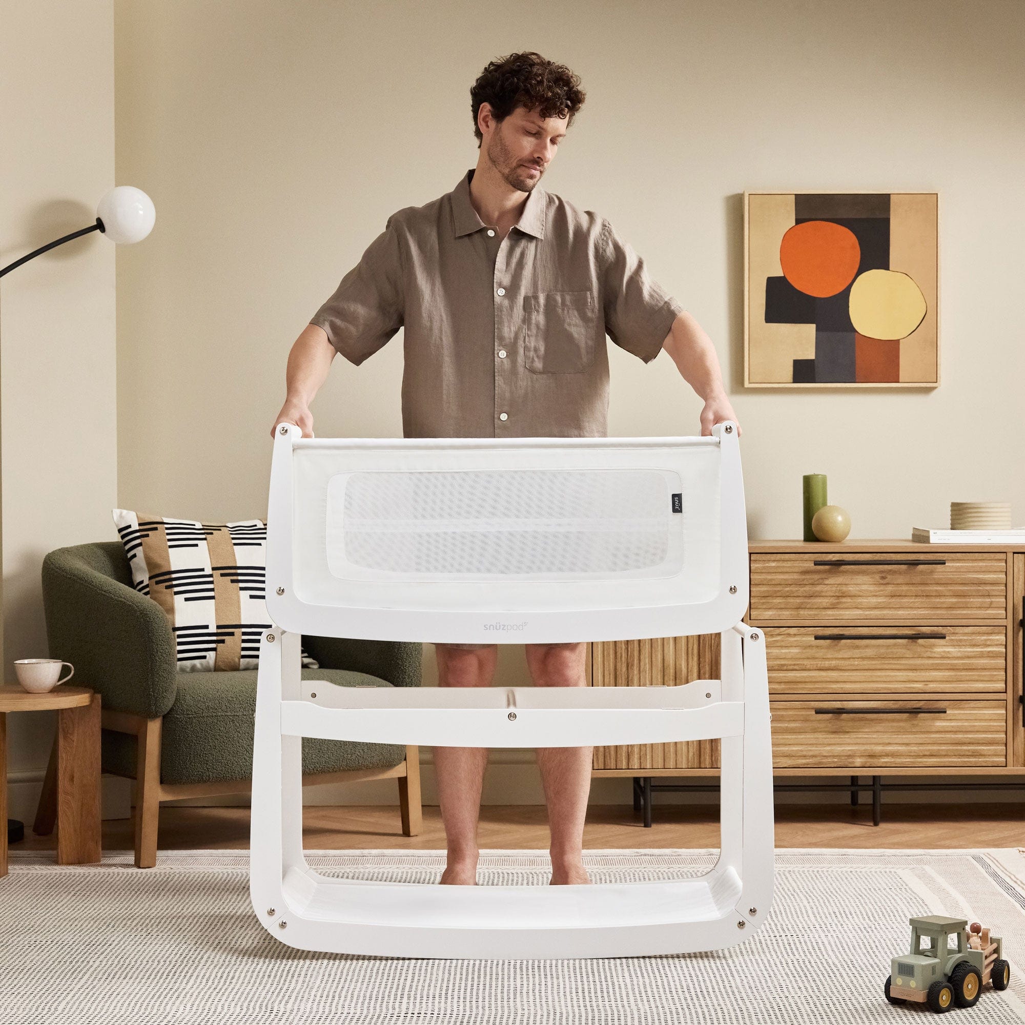 SnuzPod cribs SnüzPod 5 Bedside Crib - White