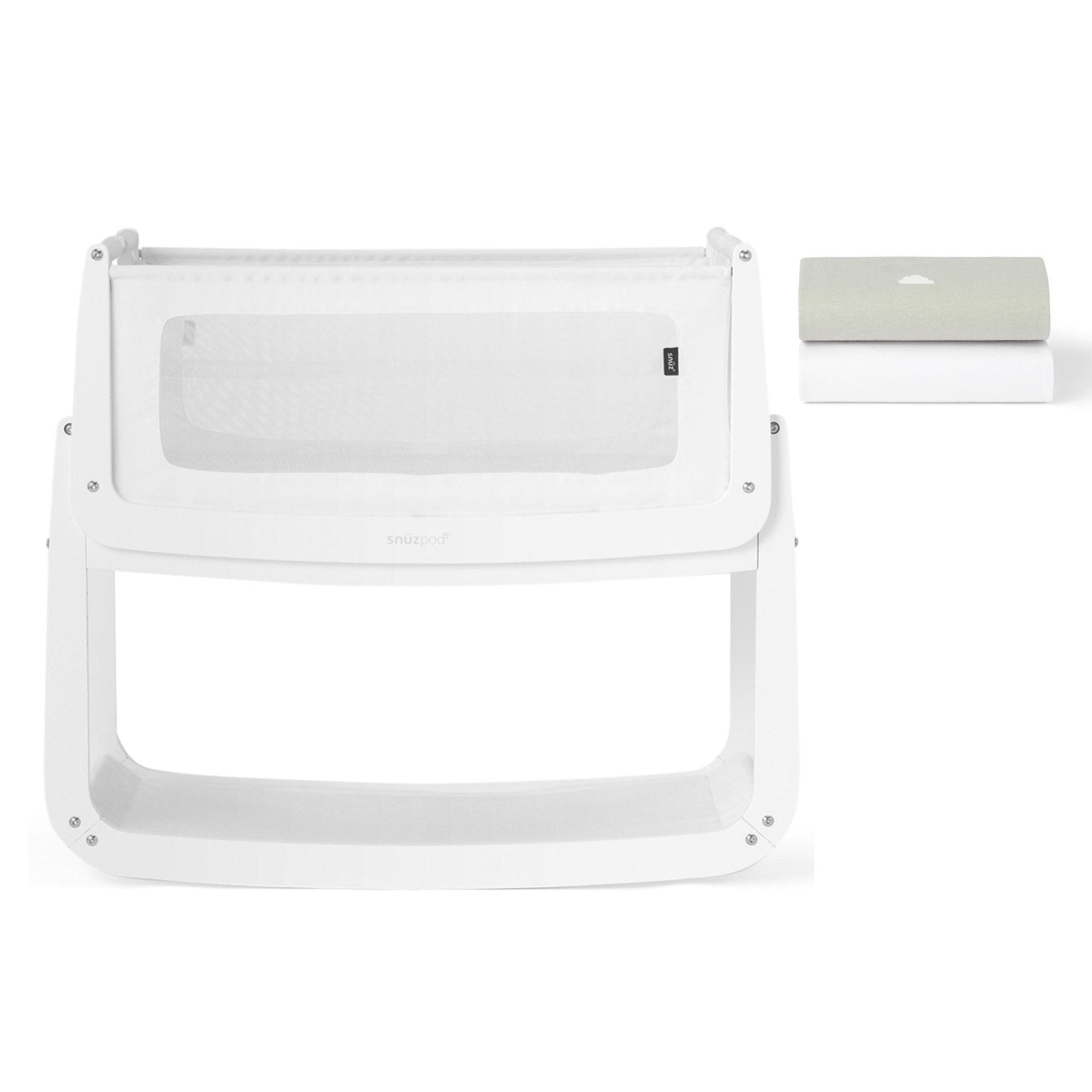 SnuzPod cribs SnüzPod 5 Bedside Crib - White FN050B-01