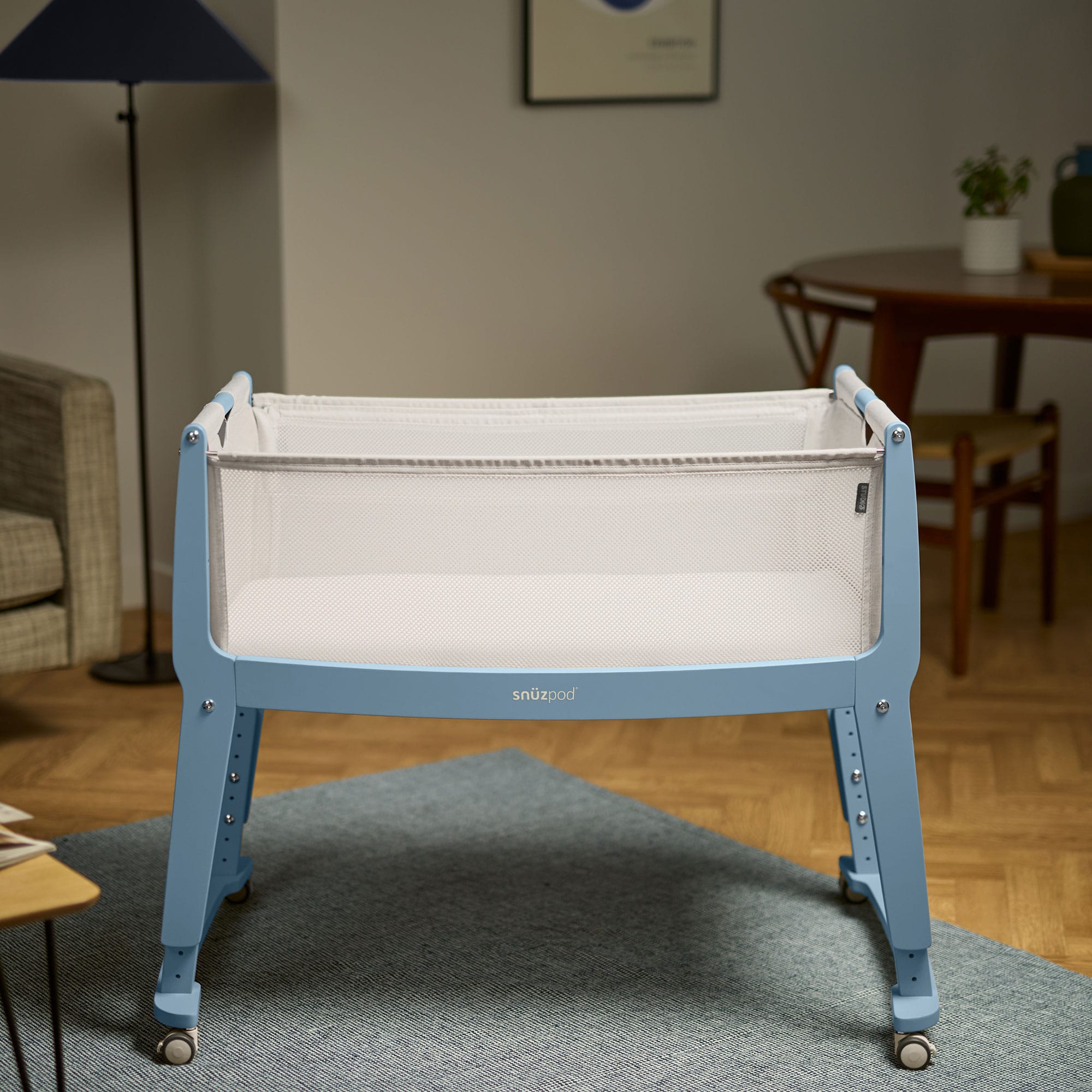 SnuzPod cribs SnuzPod Studio Bedside Crib  - Santorini Sky FN032K