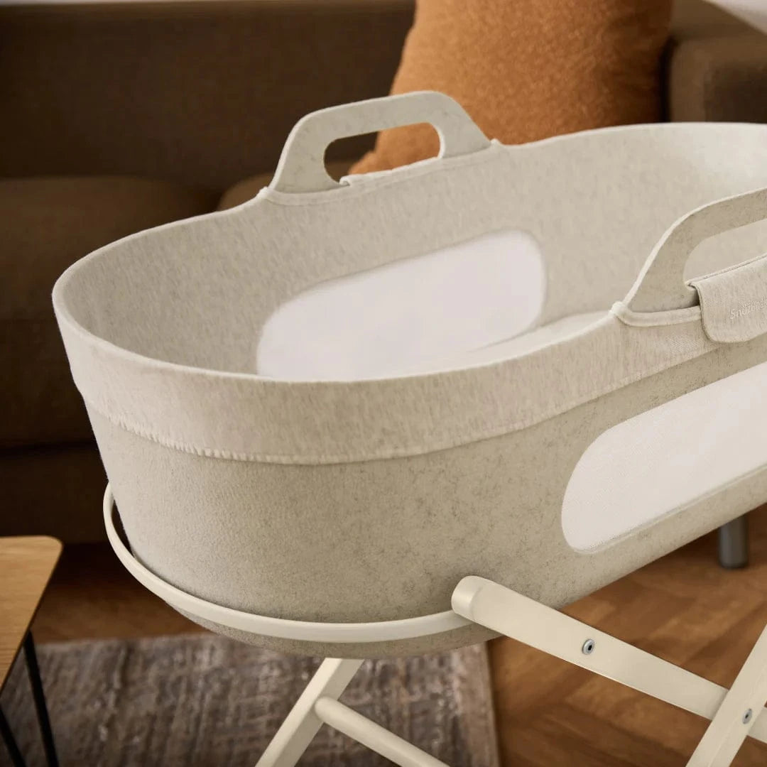 SnuzPod moses baskets SnüzPod Baskit with Cashmere Stand - Barley FSB001DF