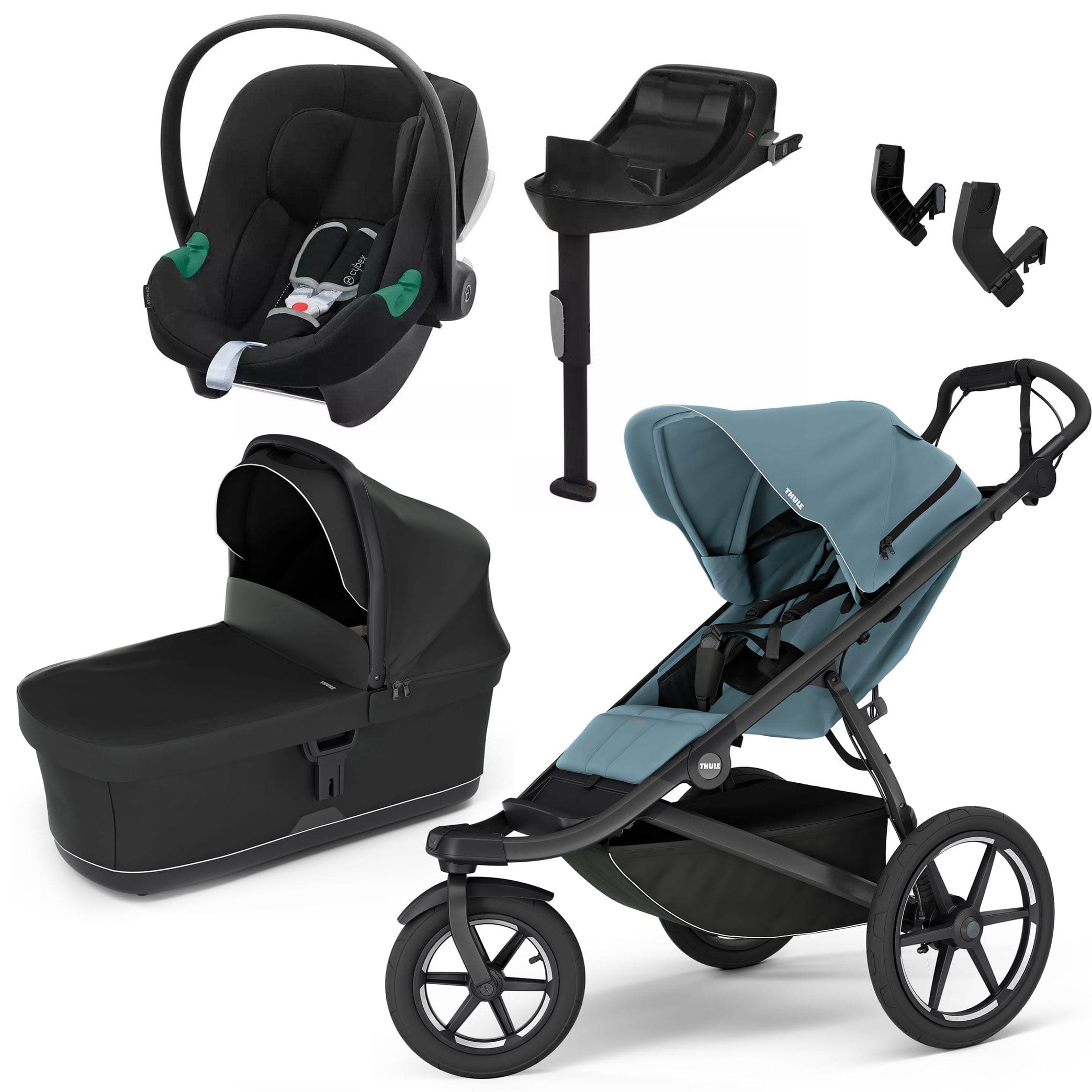 Thule travel systems Thule Urban Glide 3 Cybex Bundle - Mid-Blue 18551-MID-BLU