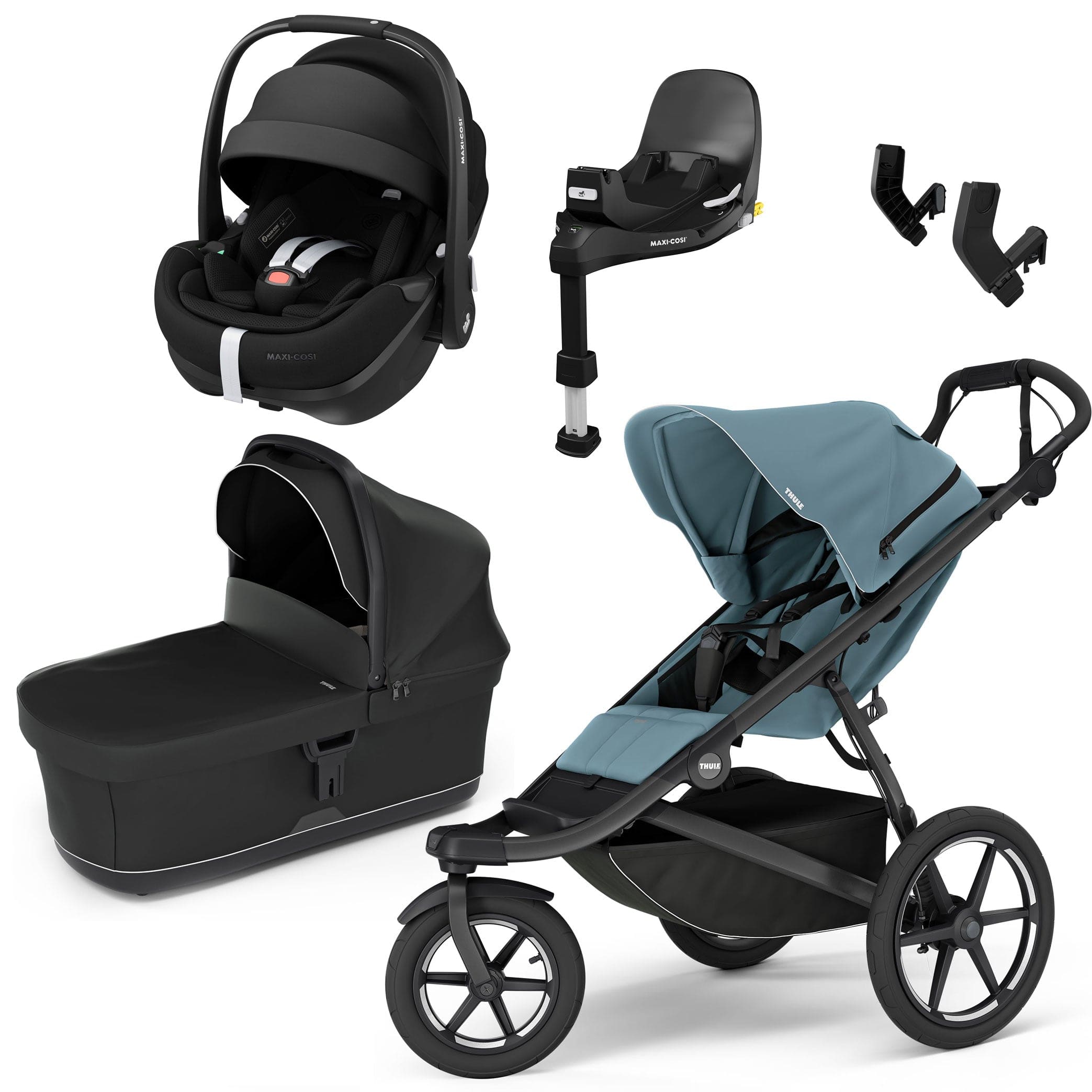 Thule travel systems Thule Urban Glide 3 Maxi-Cosi Bundle - Mid-Blue 16587-MID-BLU