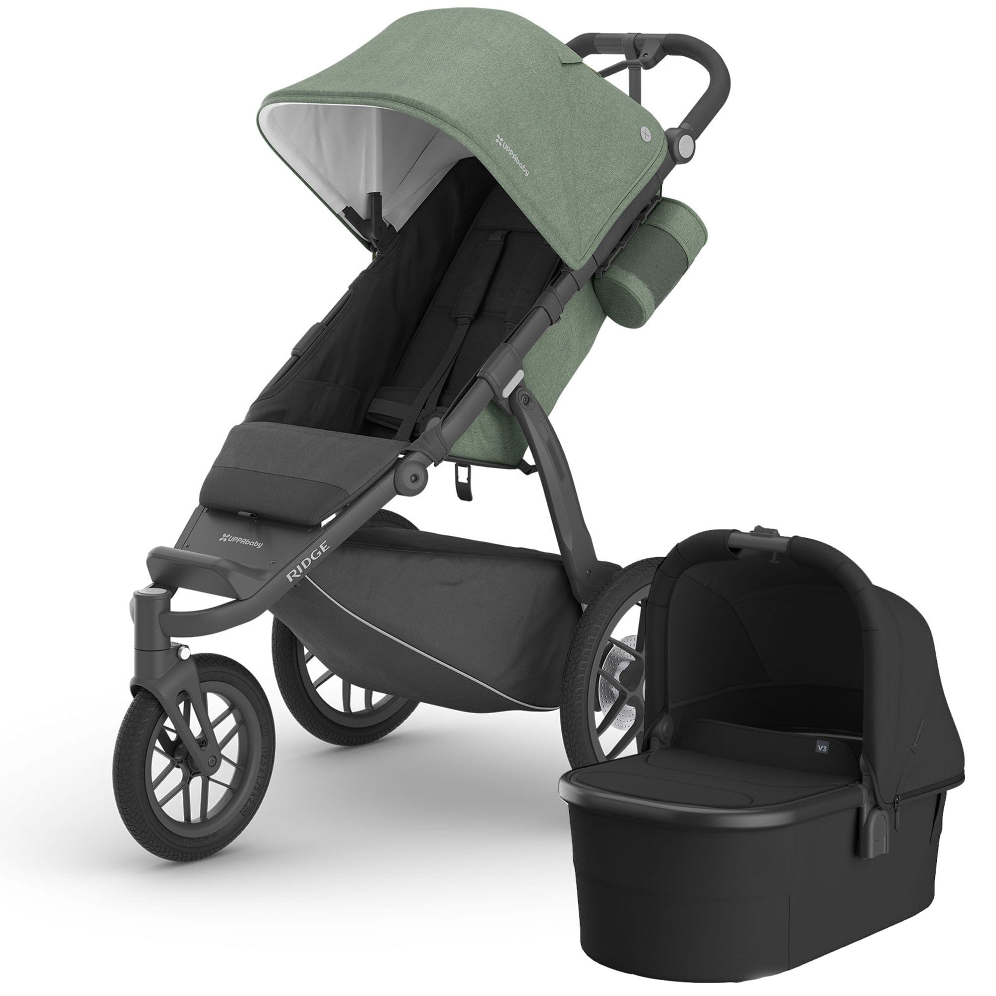 Uppababy 3 wheel pushchairs UPPAbaby Ridge & Carrycot - Gwen 17558-RID-GWE