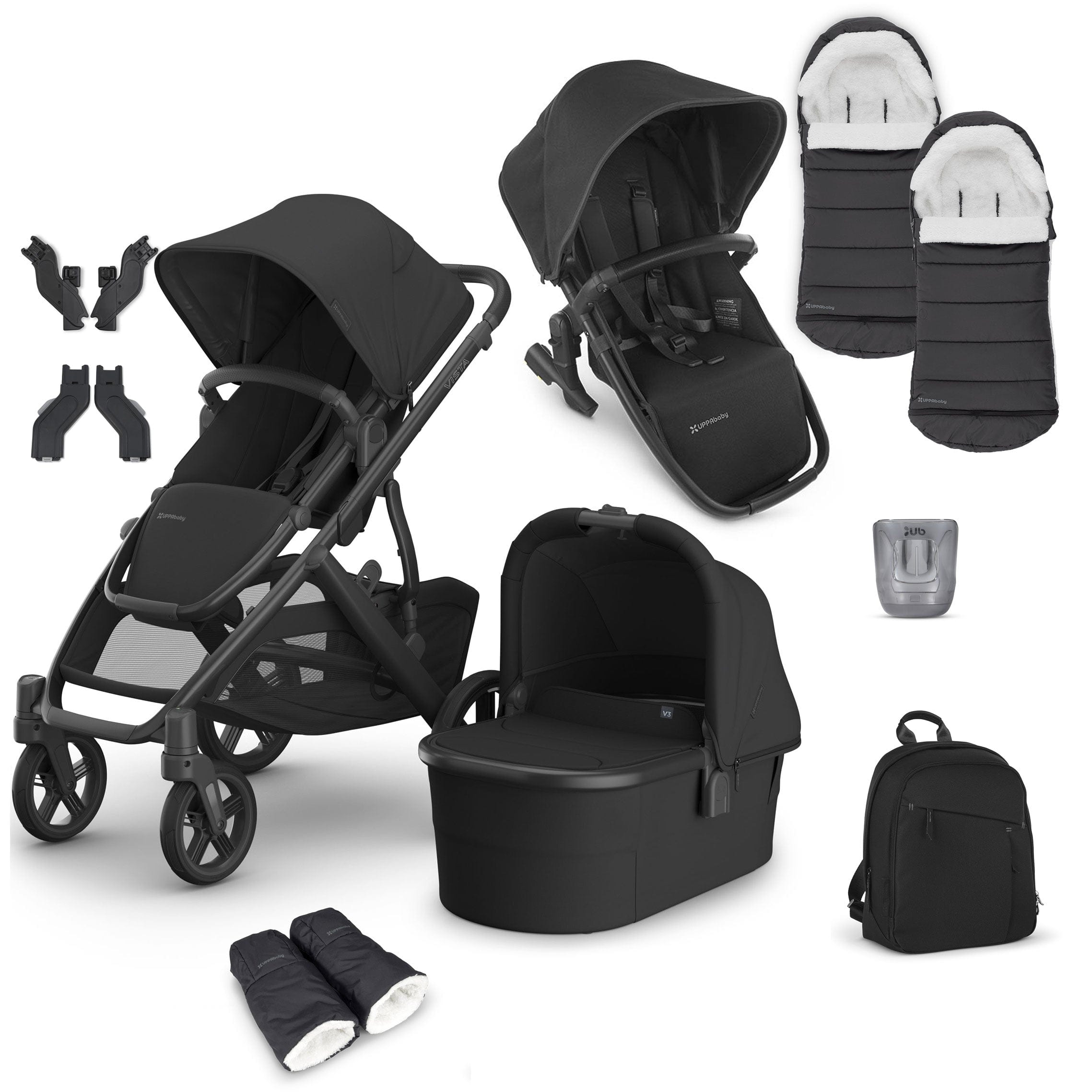 Uppababy baby prams Uppababy Vista V3 Duo Complete Bundle - Jake VIS-DUO-COM-JAKE