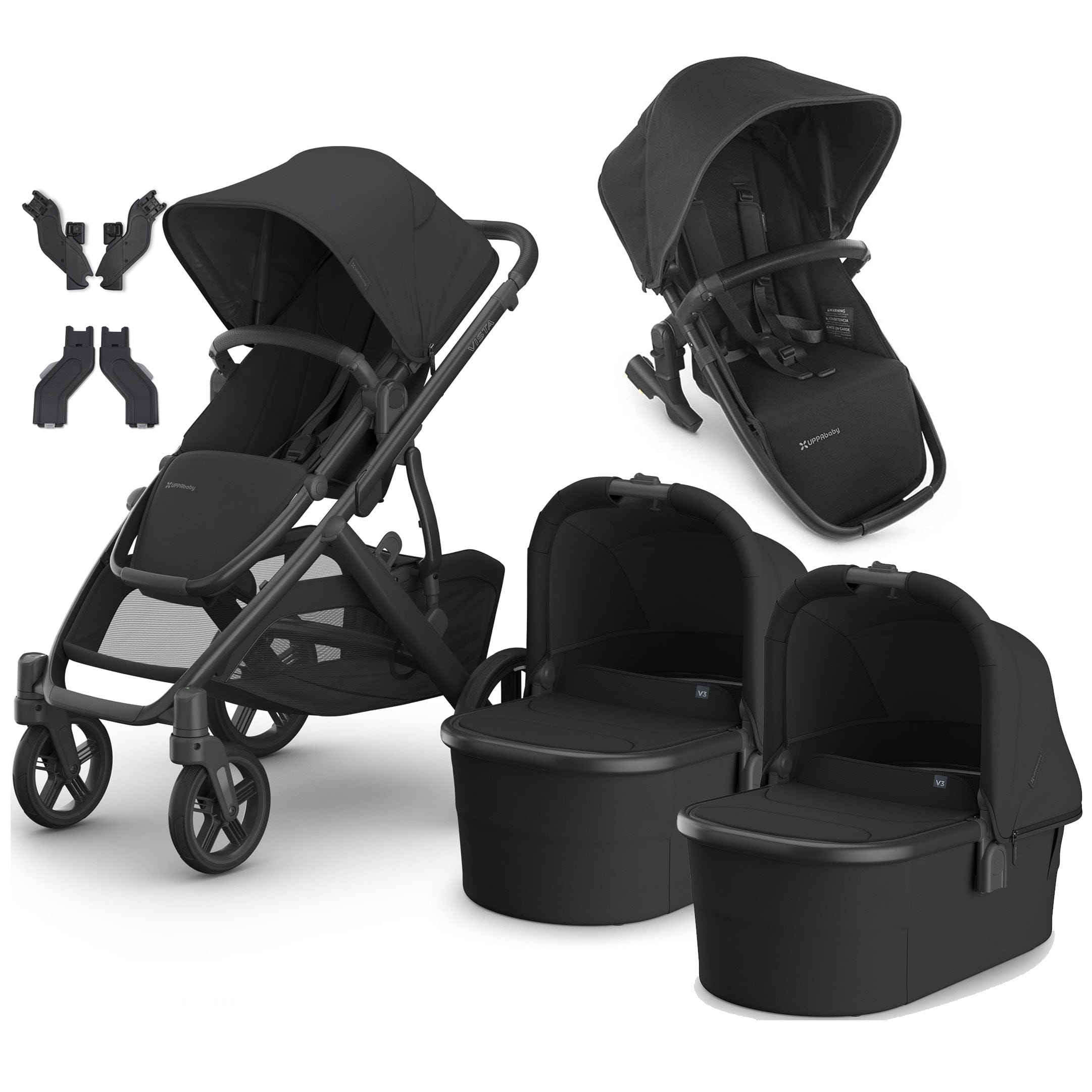 Uppababy baby prams Uppababy Vista V3 Twin Pram - Jake VIS-TWIN-JAKE