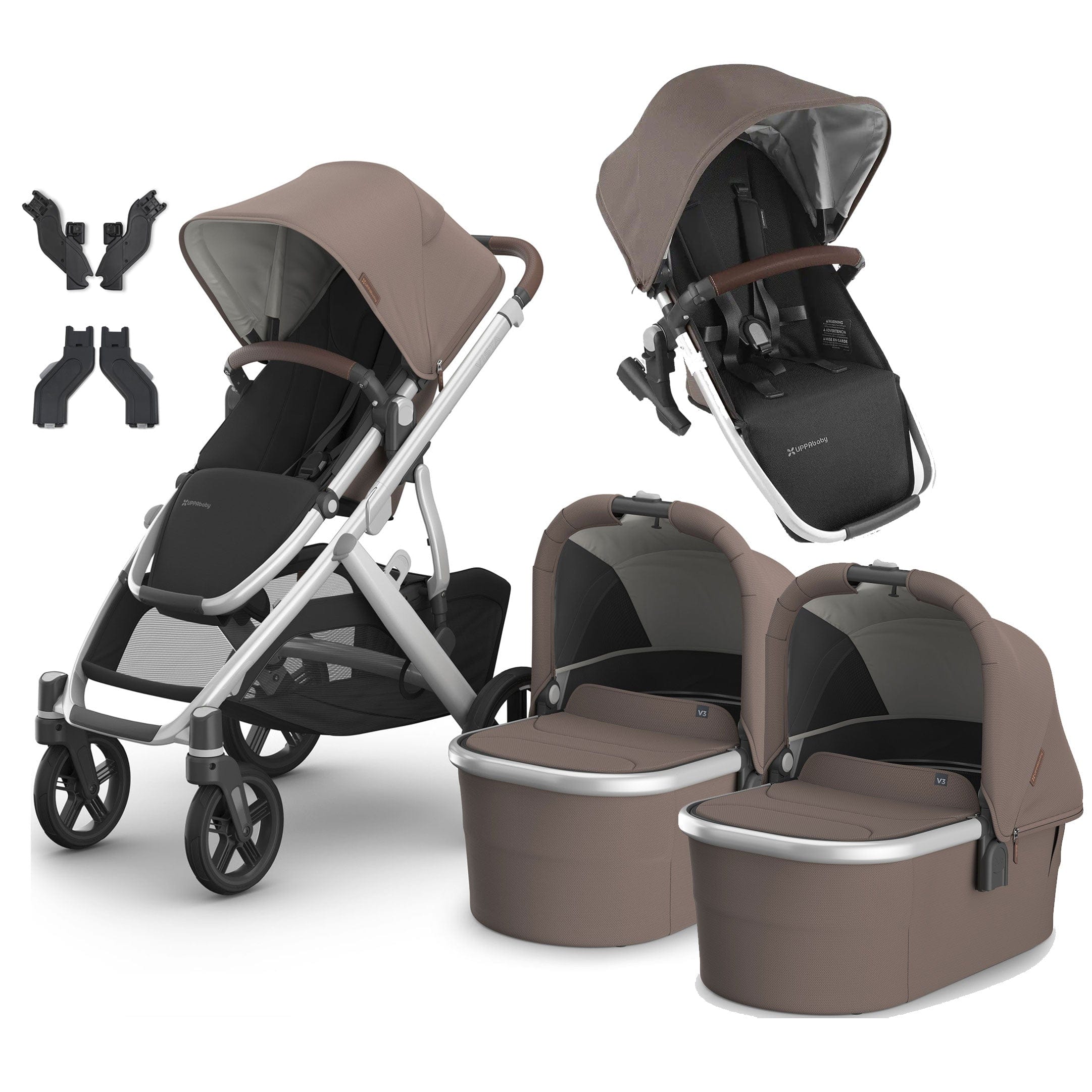 Uppababy baby prams Uppababy Vista V3 Twin Pram - Theo VIS-TWIN-THEO