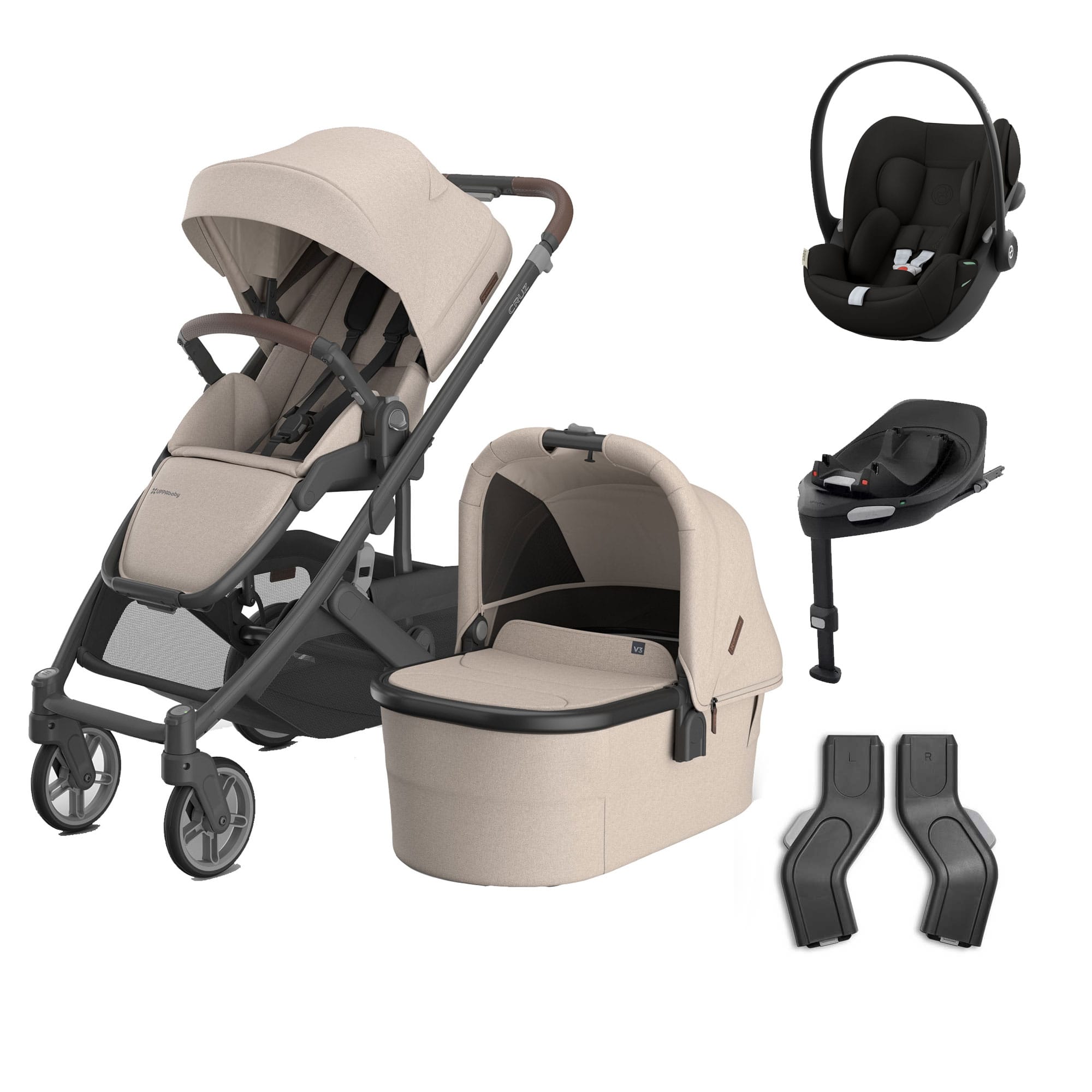 Uppababy baby pushchairs Uppababy Cruz V3 Complete Cybex Travel System - Ada 22901-CMP-TVS-ADA-2