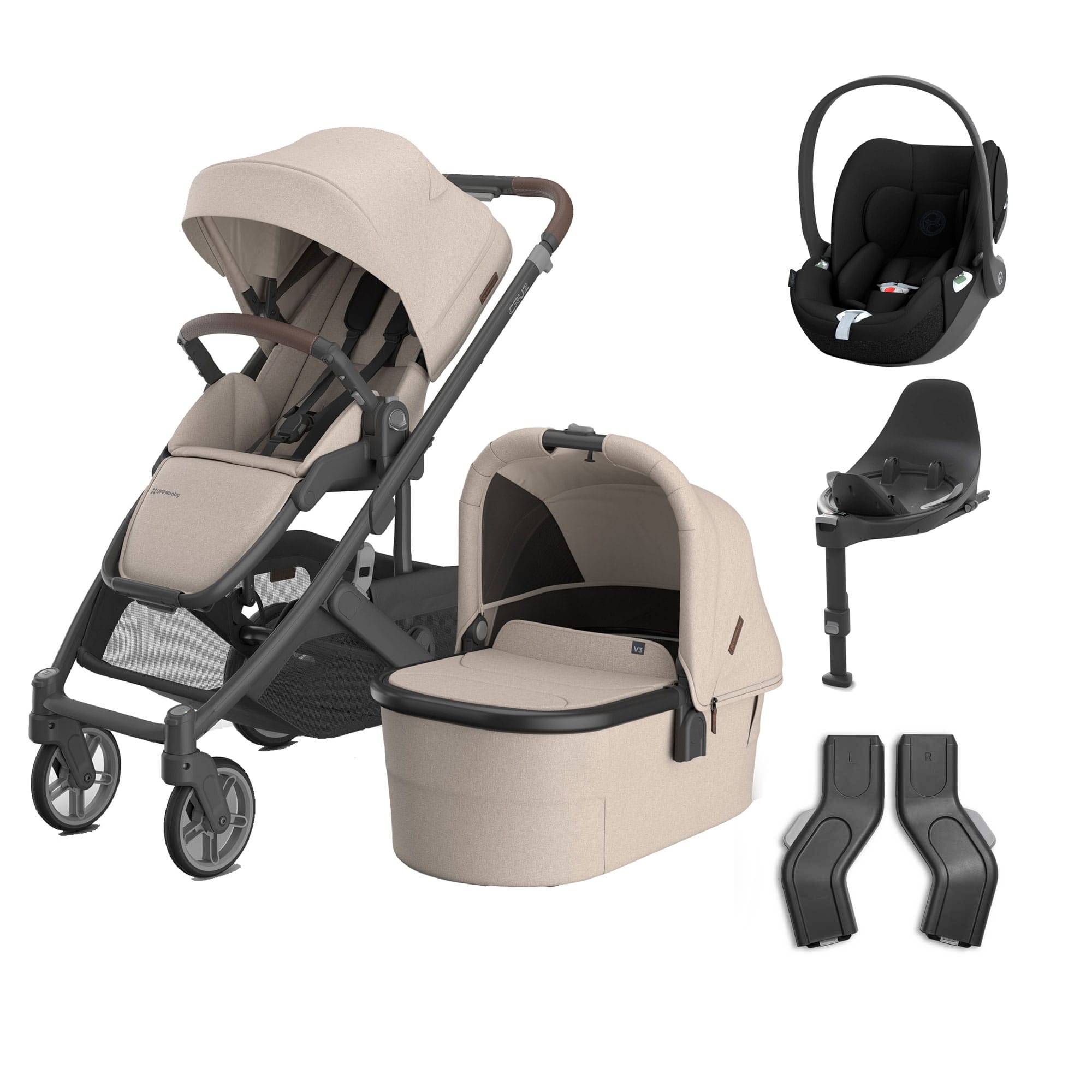 Uppababy baby pushchairs Uppababy Cruz V3 Complete Cybex Travel System - Ada 22901-CMP-TVS-ADA-3