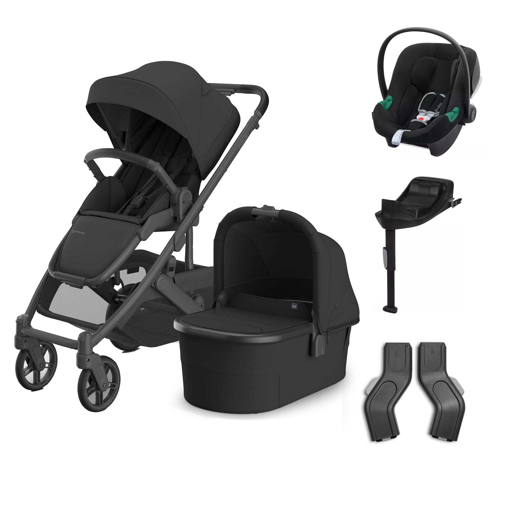 Uppababy baby pushchairs Uppababy Cruz V3 Complete Cybex Travel System - Jake 20586-CMP-TVS-JKE-1