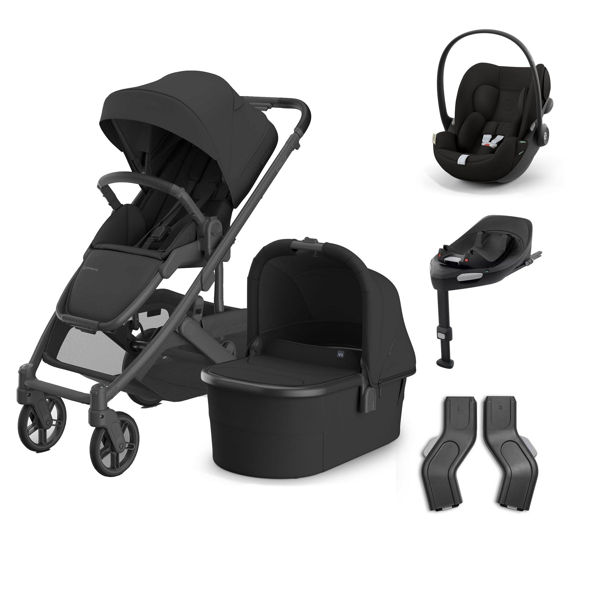 Uppababy baby pushchairs Uppababy Cruz V3 Complete Cybex Travel System - Jake 20586-CMP-TVS-JKE-2