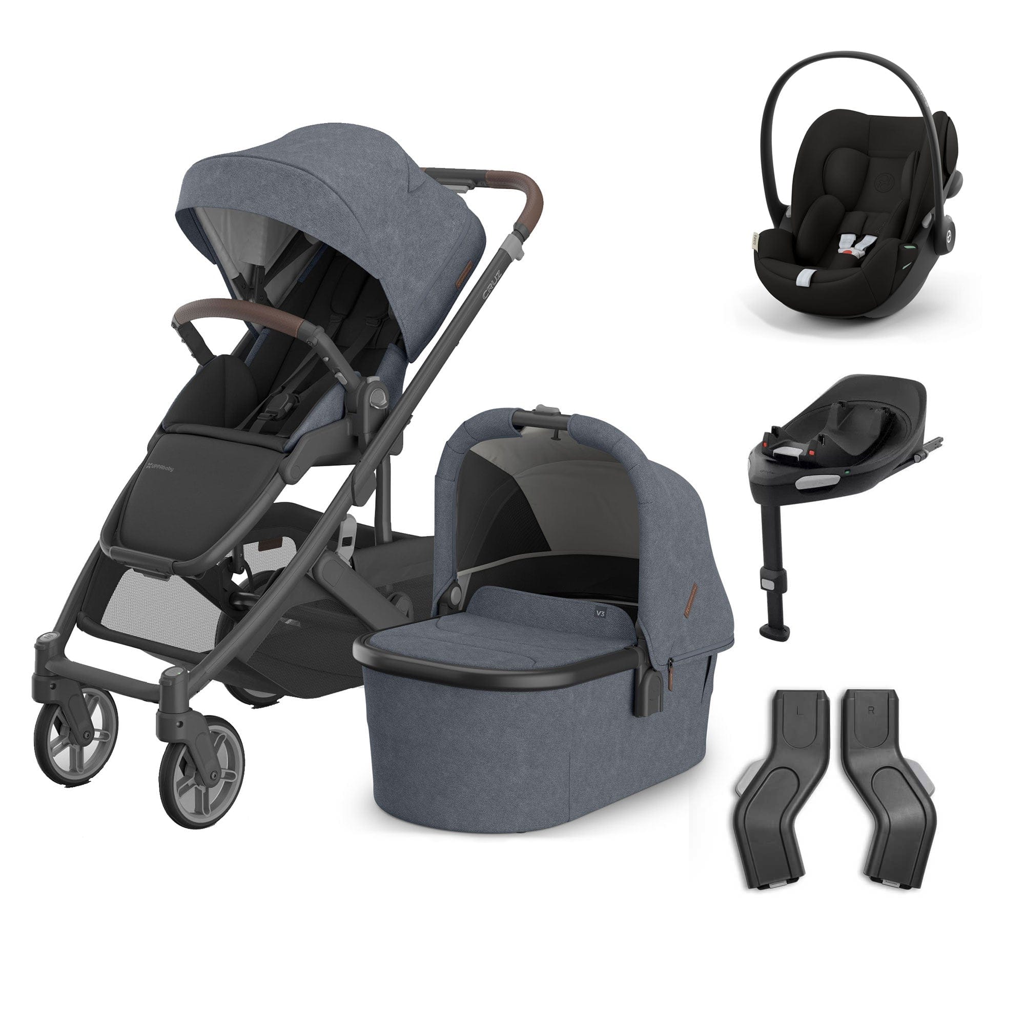 Uppababy baby pushchairs Uppababy Cruz V3 Complete Cybex Travel System - Julian 20610-CMP-TVS-JUL-2