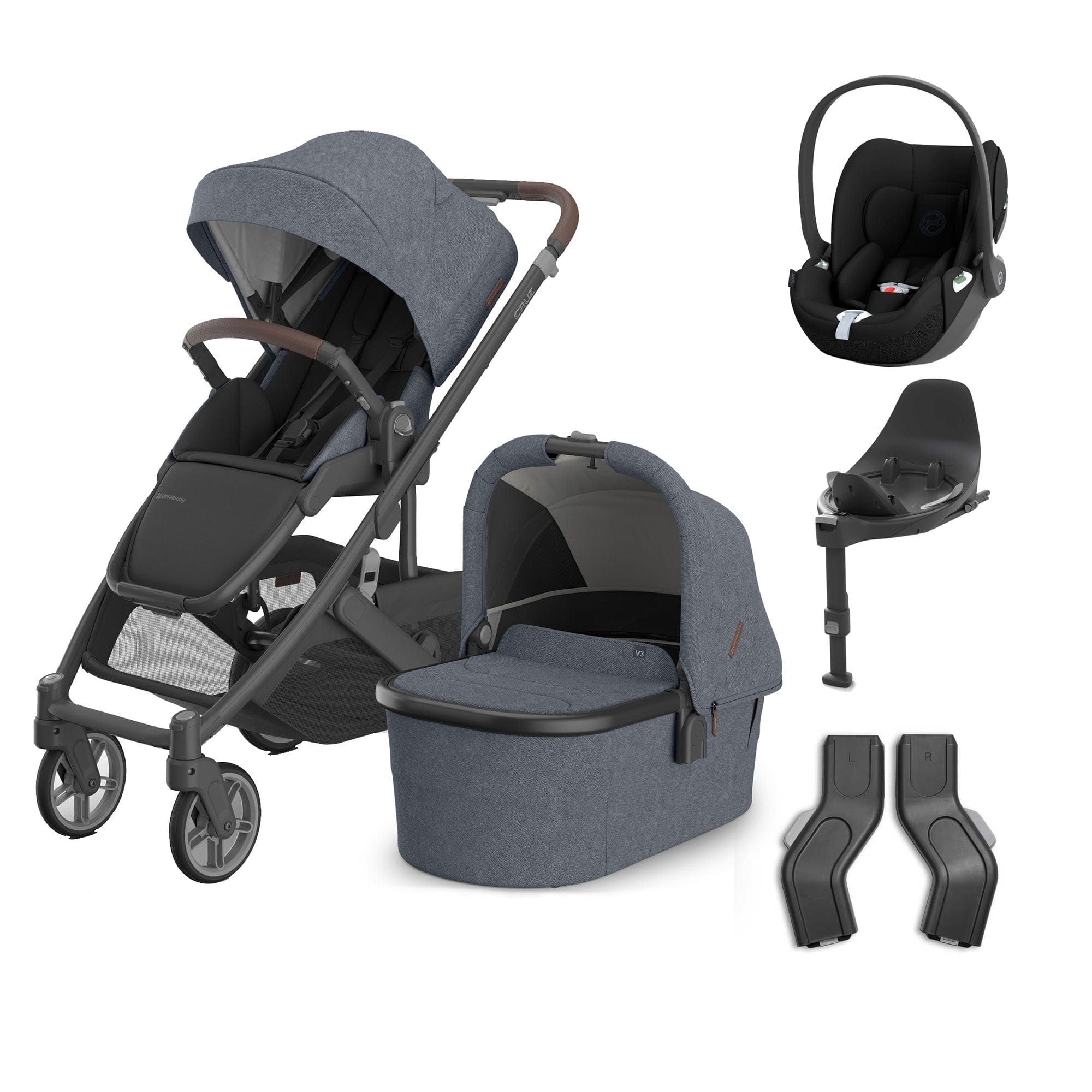 Uppababy baby pushchairs Uppababy Cruz V3 Complete Cybex Travel System - Julian 20610-CMP-TVS-JUL-3