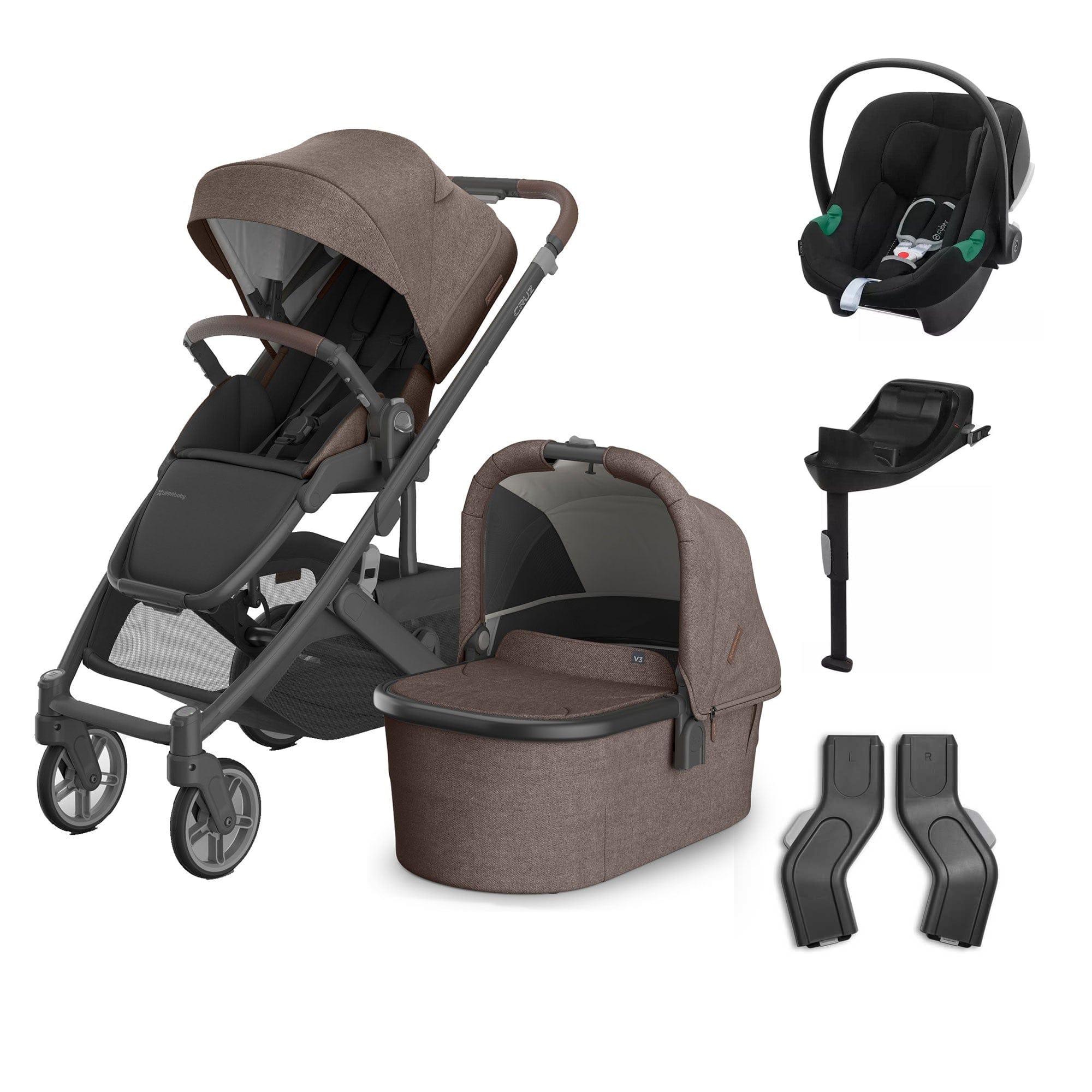 Uppababy baby pushchairs Uppababy Cruz V3 Complete Cybex Travel System - Owen 20616-CMP-TVS-OWN-1