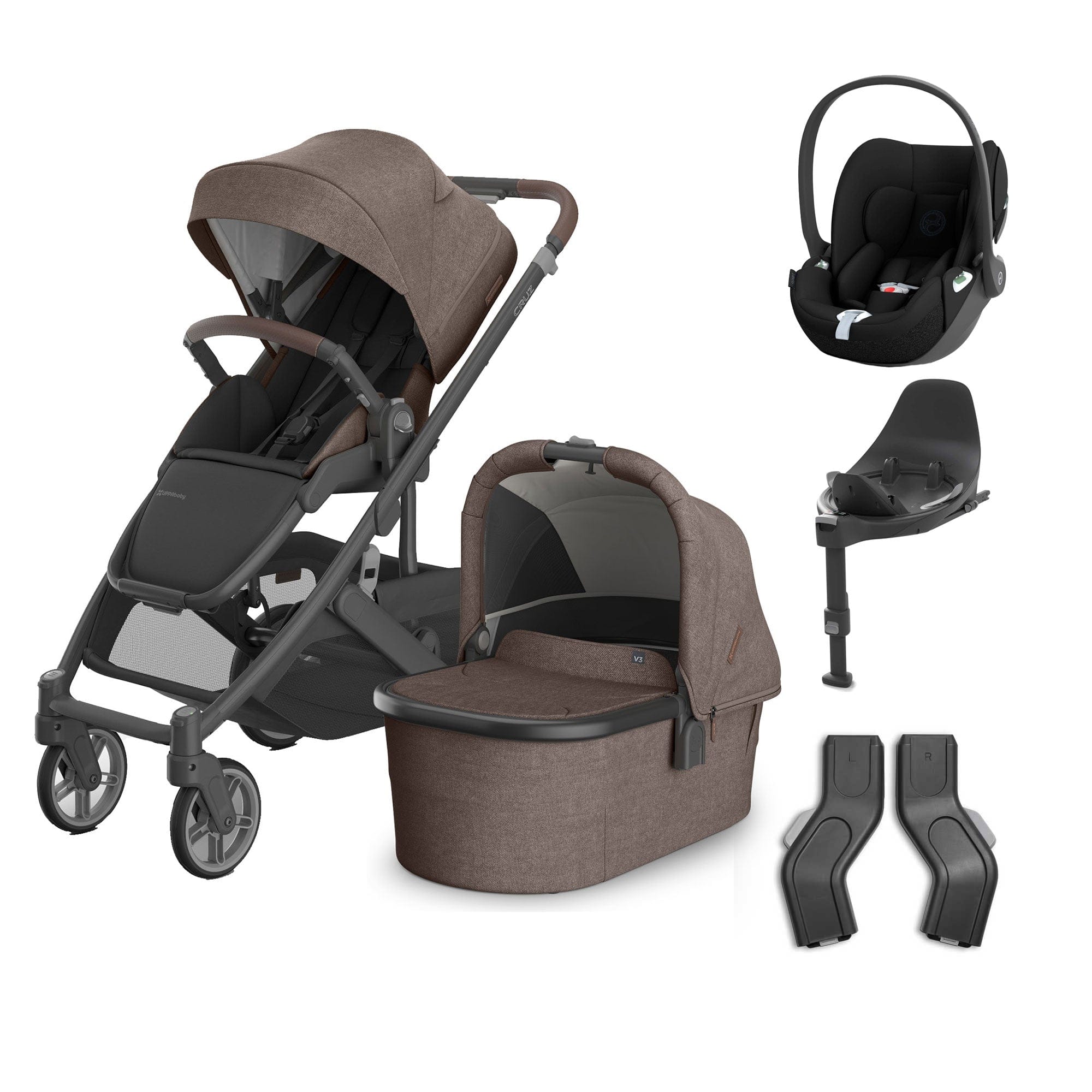 Uppababy baby pushchairs Uppababy Cruz V3 Complete Cybex Travel System - Owen 20616-CMP-TVS-OWN-3