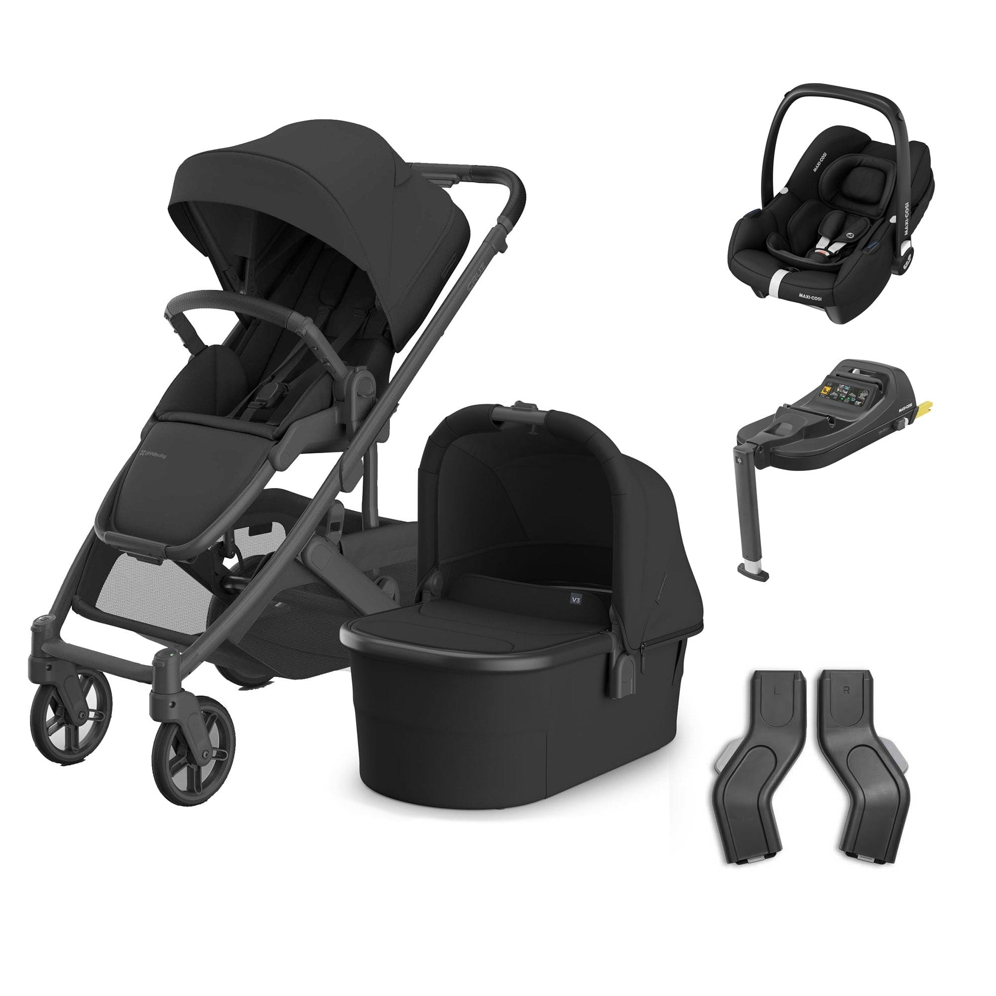 Uppababy baby pushchairs Uppababy Cruz V3 Complete Maxi-Cosi Travel System - Jake 20586-CMP-TVS-JKE-4