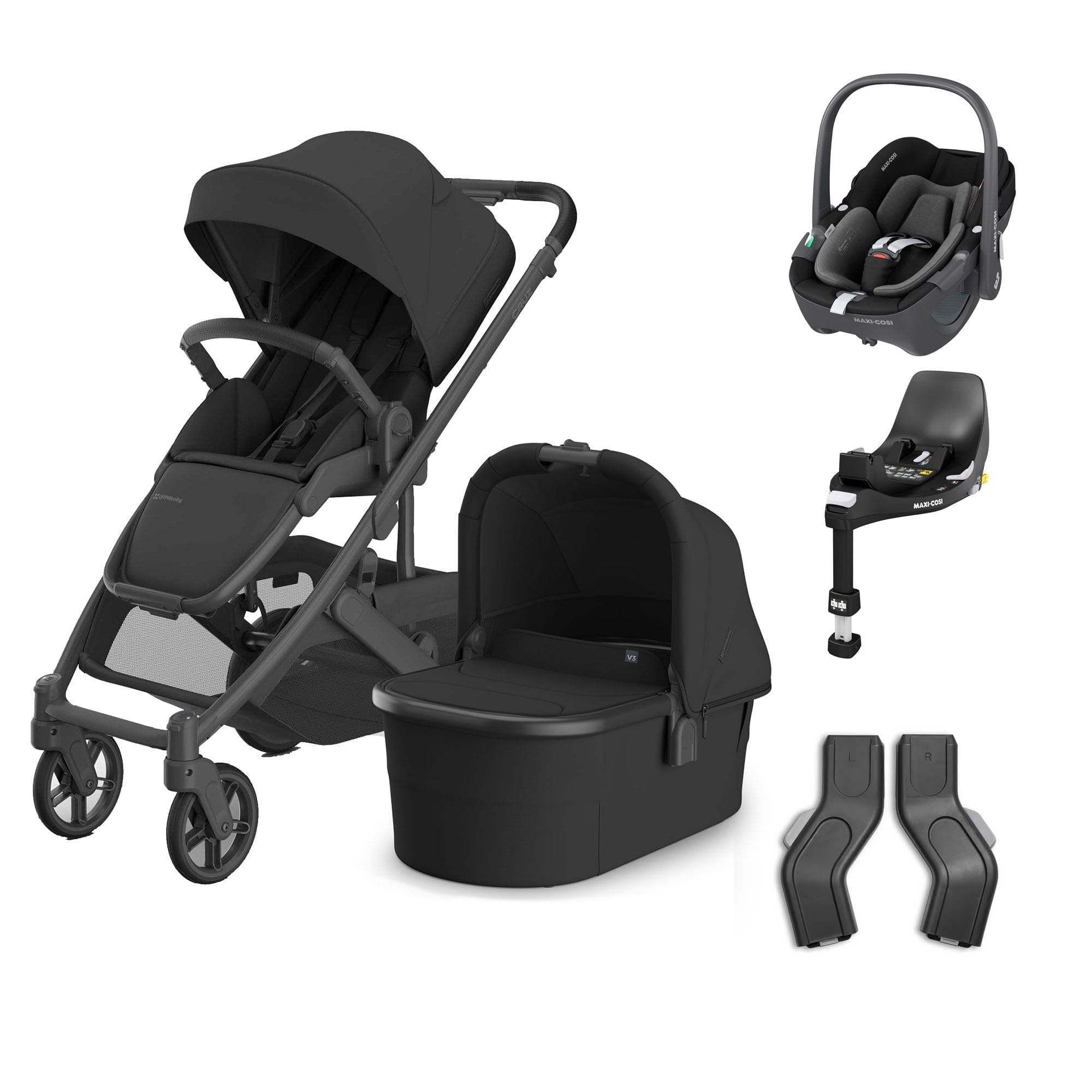 Uppababy baby pushchairs Uppababy Cruz V3 Complete Maxi-Cosi Travel System - Jake 20586-CMP-TVS-JKE-5