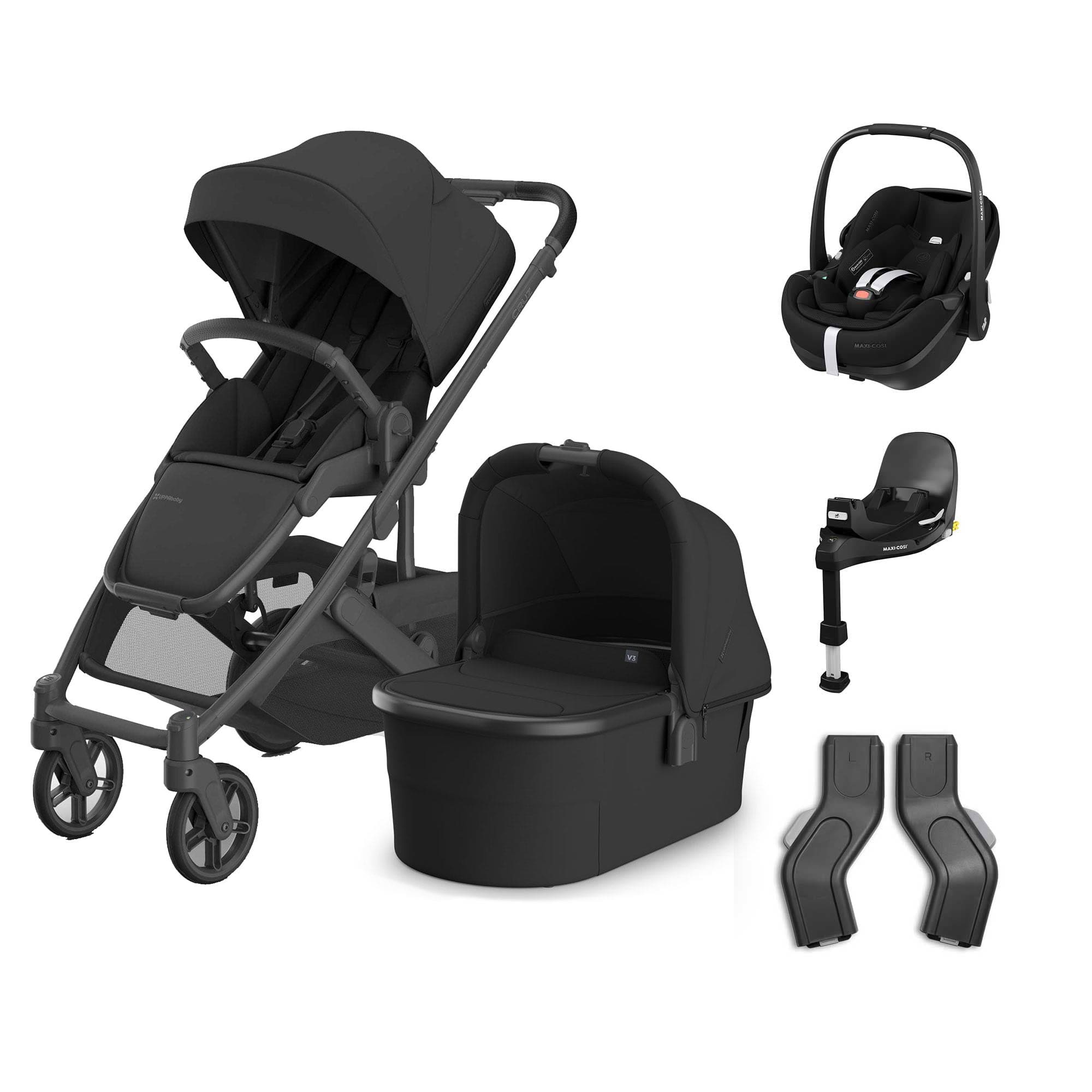 Uppababy baby pushchairs Uppababy Cruz V3 Complete Maxi-Cosi Travel System - Jake 20586-CMP-TVS-JKE-6
