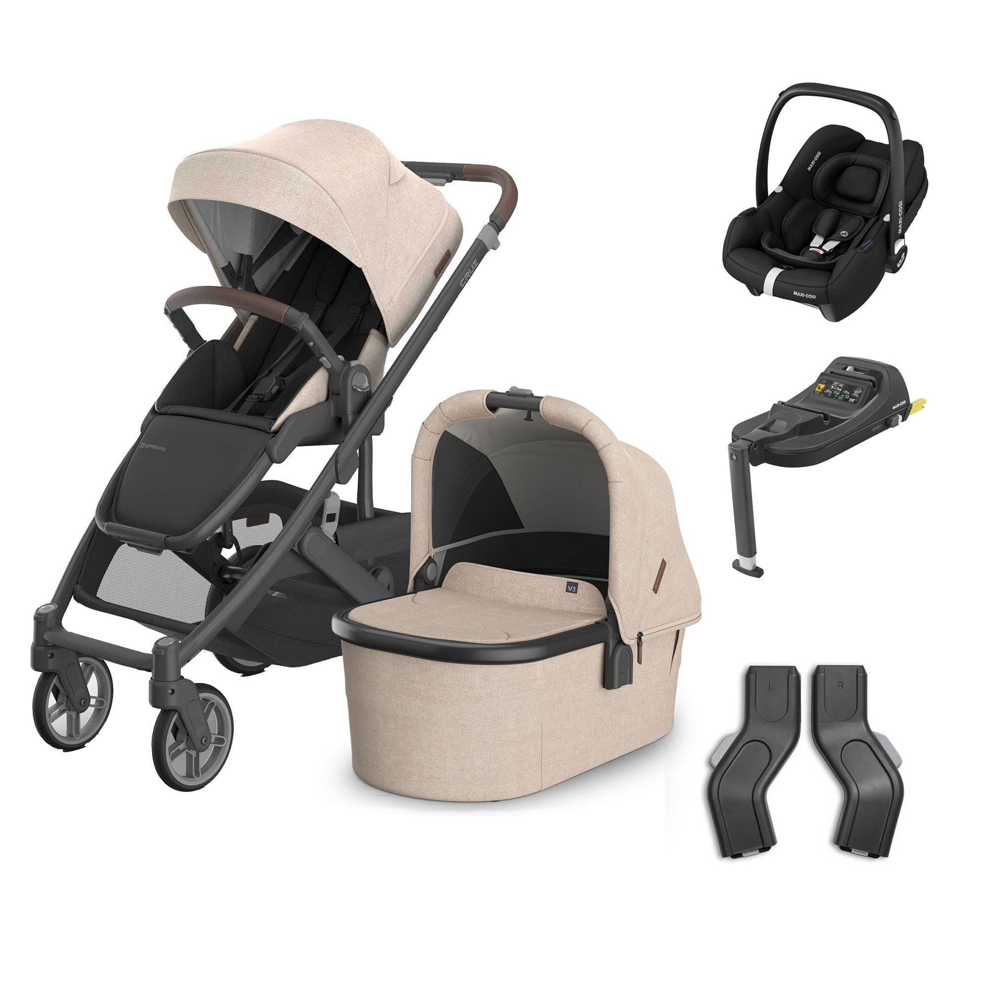 Uppababy baby pushchairs Uppababy Cruz V3 Complete Maxi-Cosi Travel System - Liam 20592-CMP-TVS-LIA-4