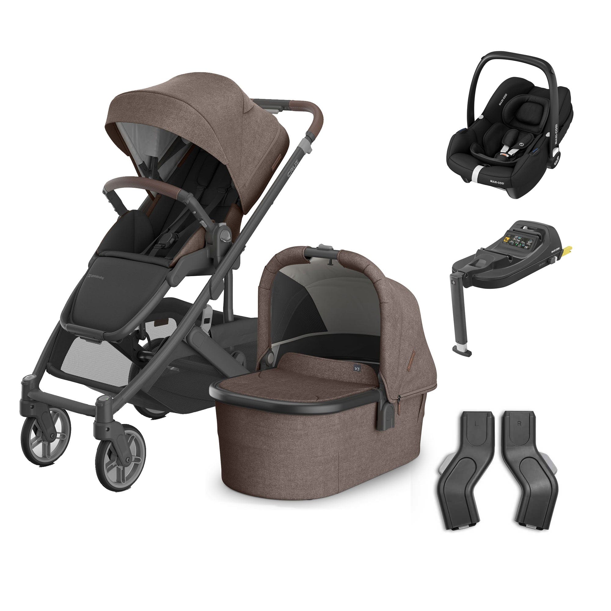 Uppababy baby pushchairs Uppababy Cruz V3 Complete Maxi-Cosi Travel System - Owen 20616-CMP-TVS-OWN-4