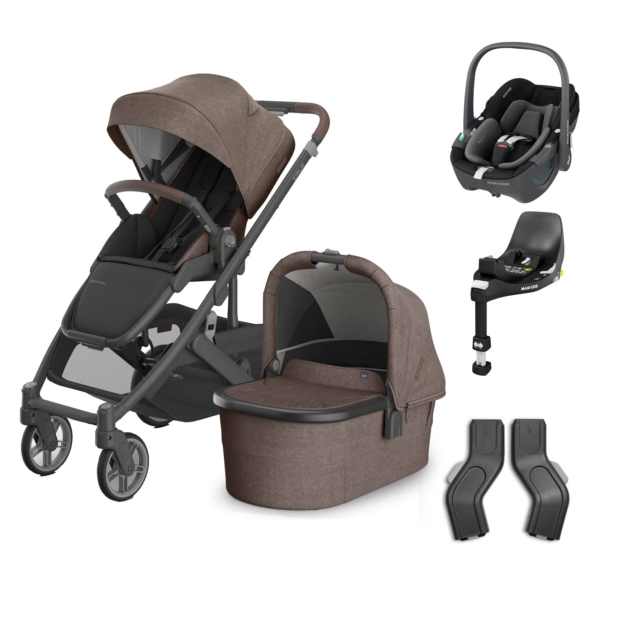 Uppababy baby pushchairs Uppababy Cruz V3 Complete Maxi-Cosi Travel System - Owen 20616-CMP-TVS-OWN-5
