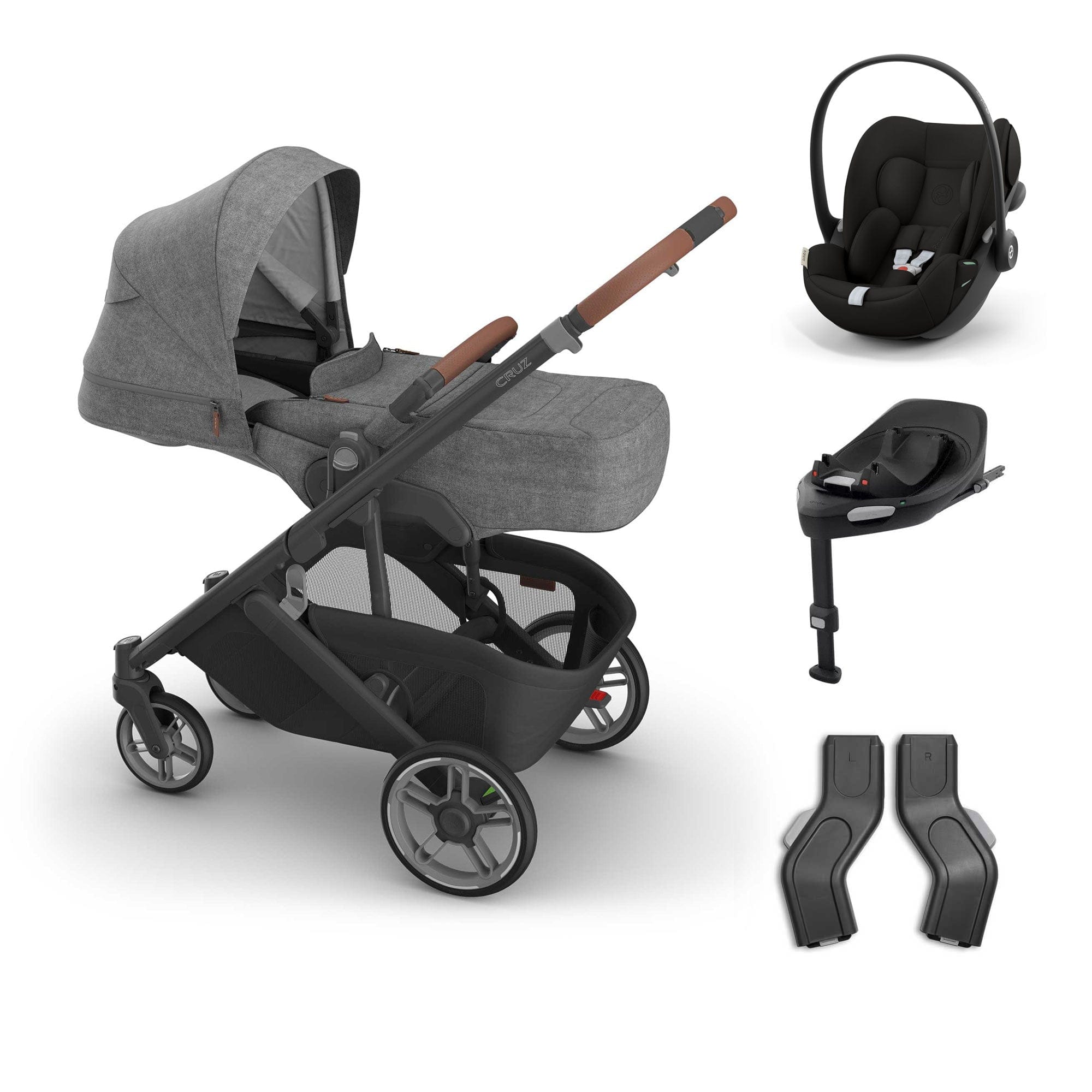 Uppababy baby pushchairs Uppababy Cruz V3 Cybex Bundle + Infant Cover - Greyson 20789-CRZ-INF-GRY-5
