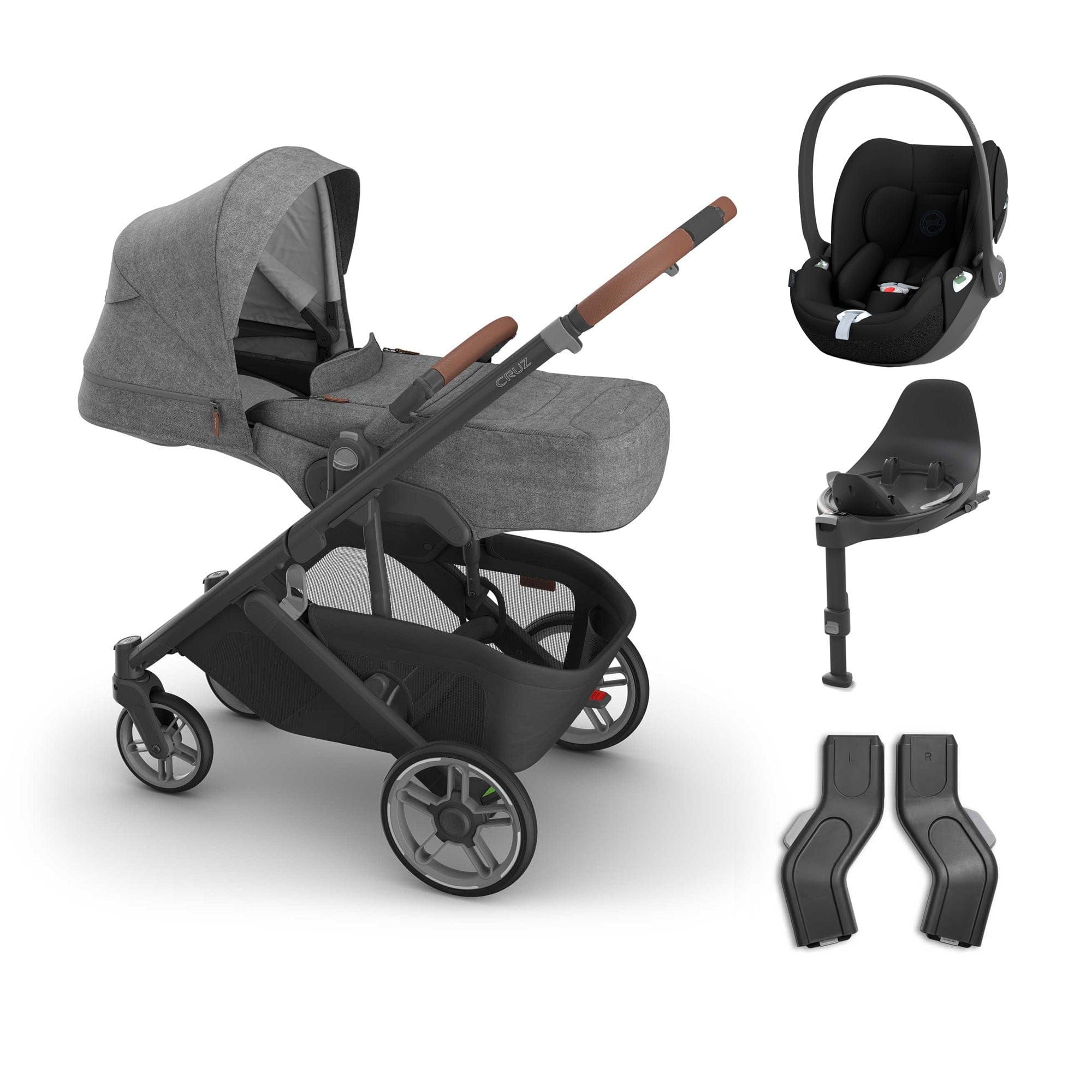 Uppababy baby pushchairs Uppababy Cruz V3 Cybex Bundle + Infant Cover - Greyson 20789-CRZ-INF-GRY-6