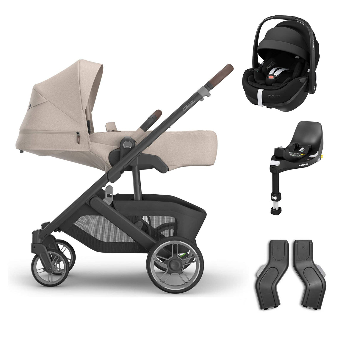 Uppababy baby pushchairs Uppababy Cruz V3 Maxi-Cosi Bundle + Infant Cover - Ada 20812-CRZ-INF-ADA-3